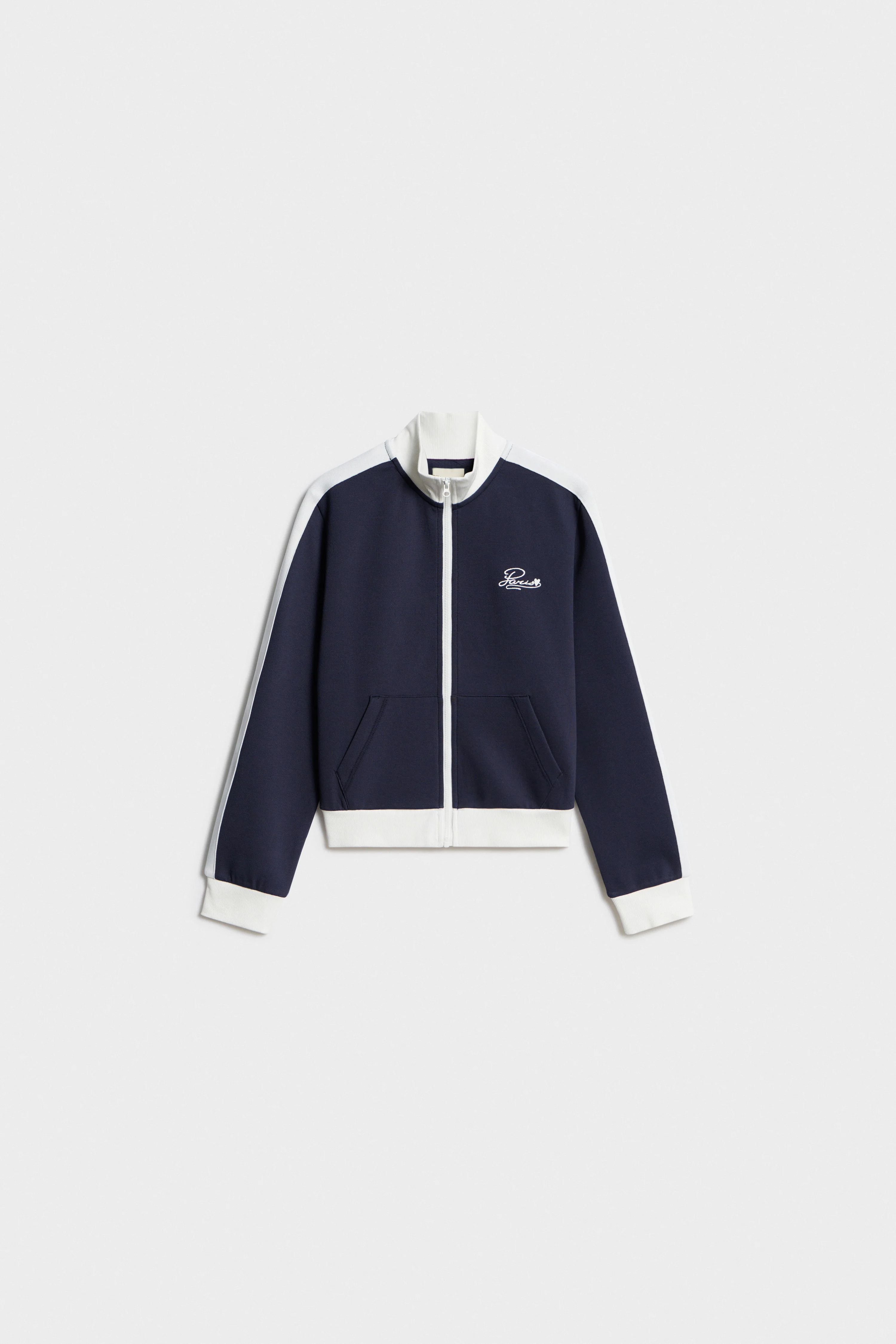 COLOR-BLOCK PIQUÉ SWEATSHIRT - Image 6