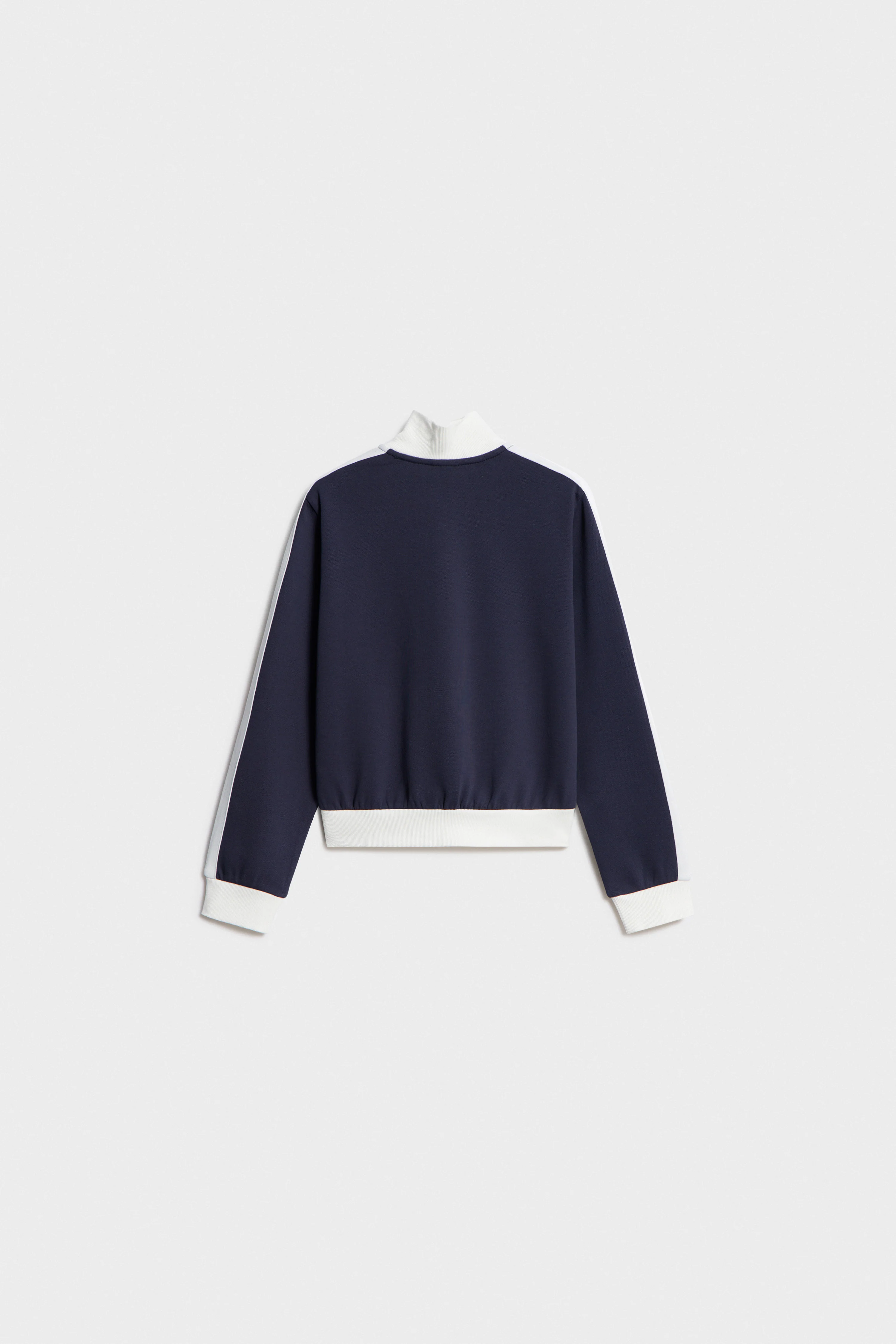 COLOR-BLOCK PIQUÉ SWEATSHIRT - Image 7