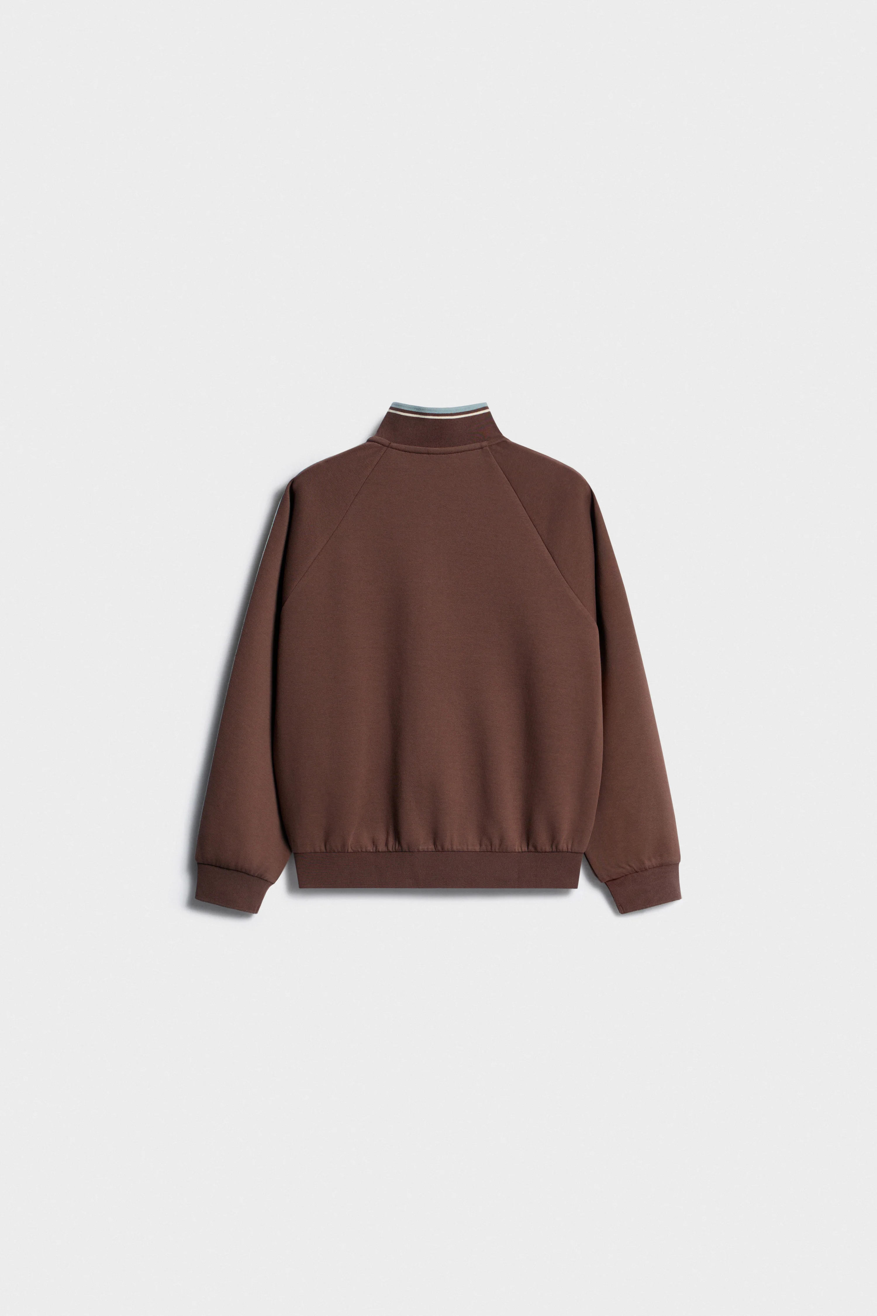 COLOR-BLOCK PIQUÉ SWEATSHIRT - Image 6