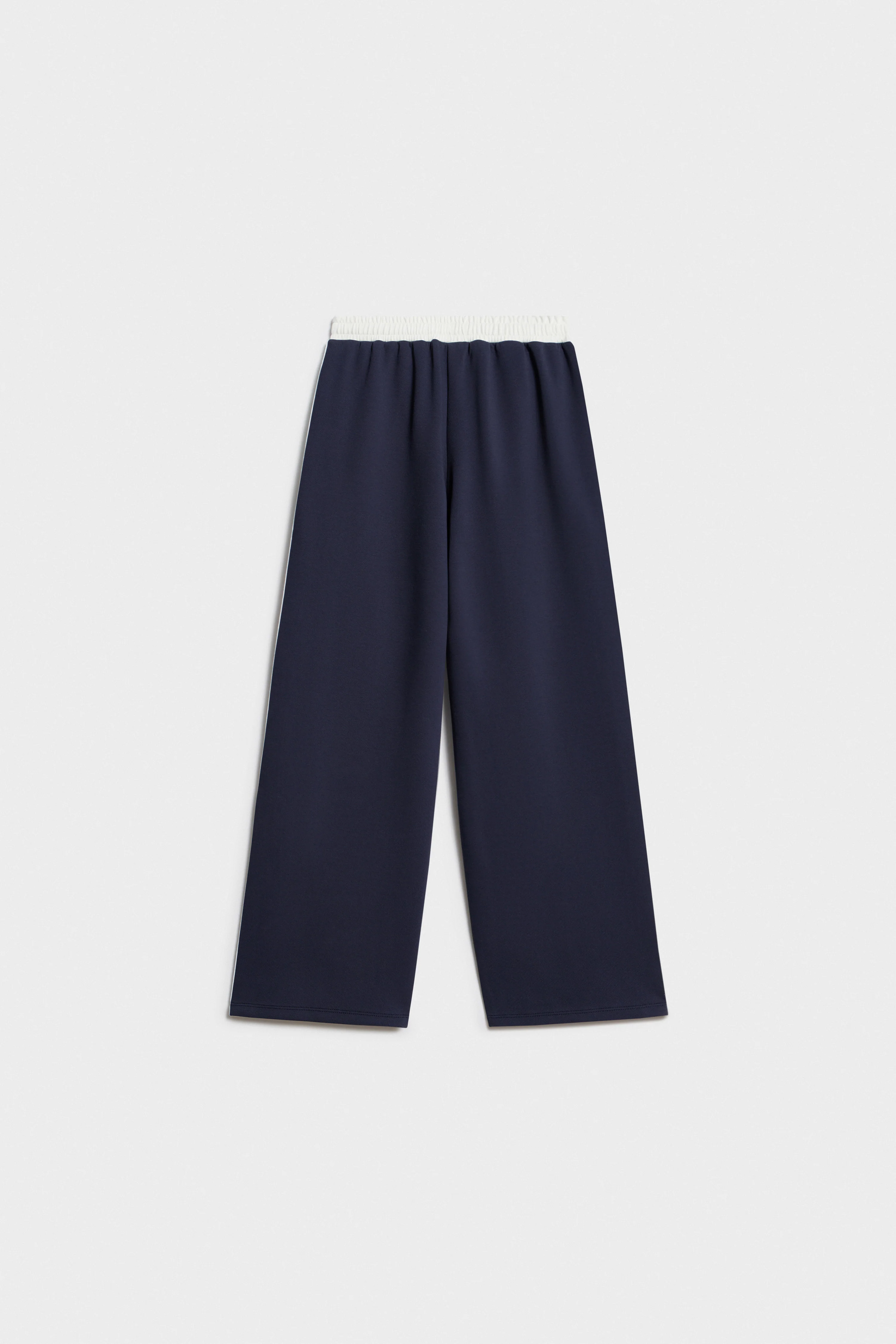 COLOR-BLOCK PIQUÉ TROUSERS - Image 5