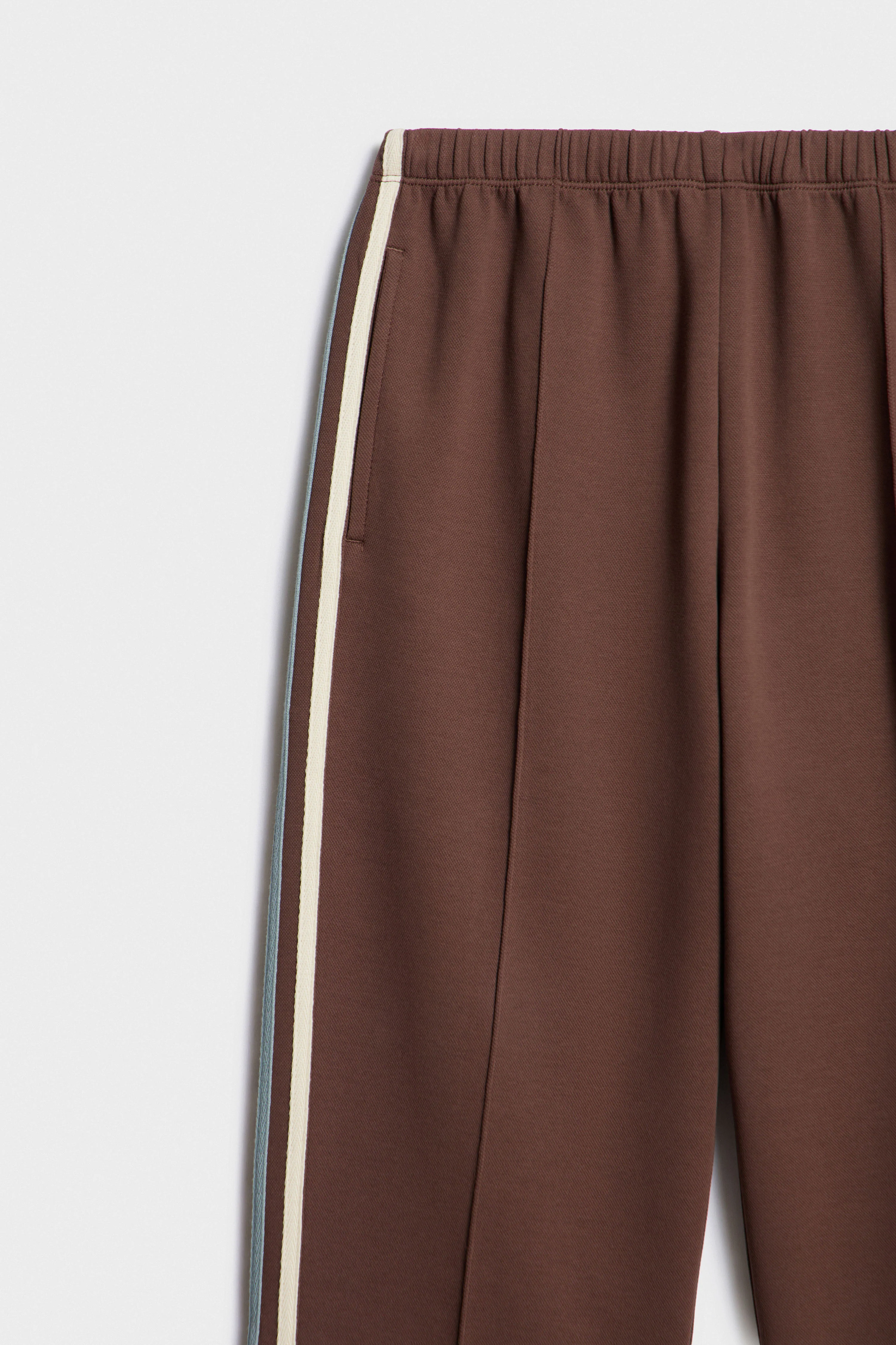 COLOR-BLOCK PIQUÉ TROUSERS - Image 7