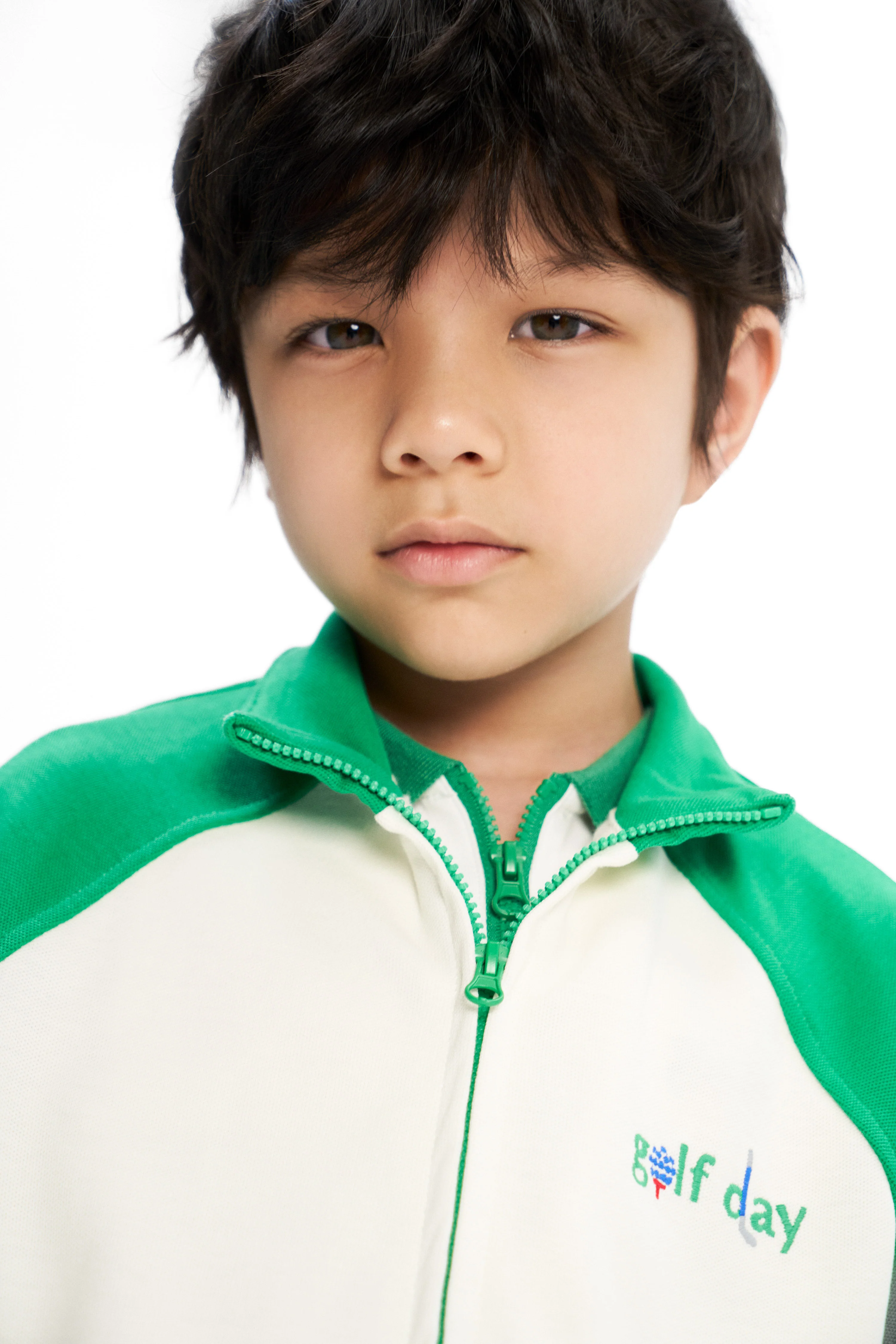 COLOR-BLOCK PIQUÉ SWEATSHIRT - Image 3