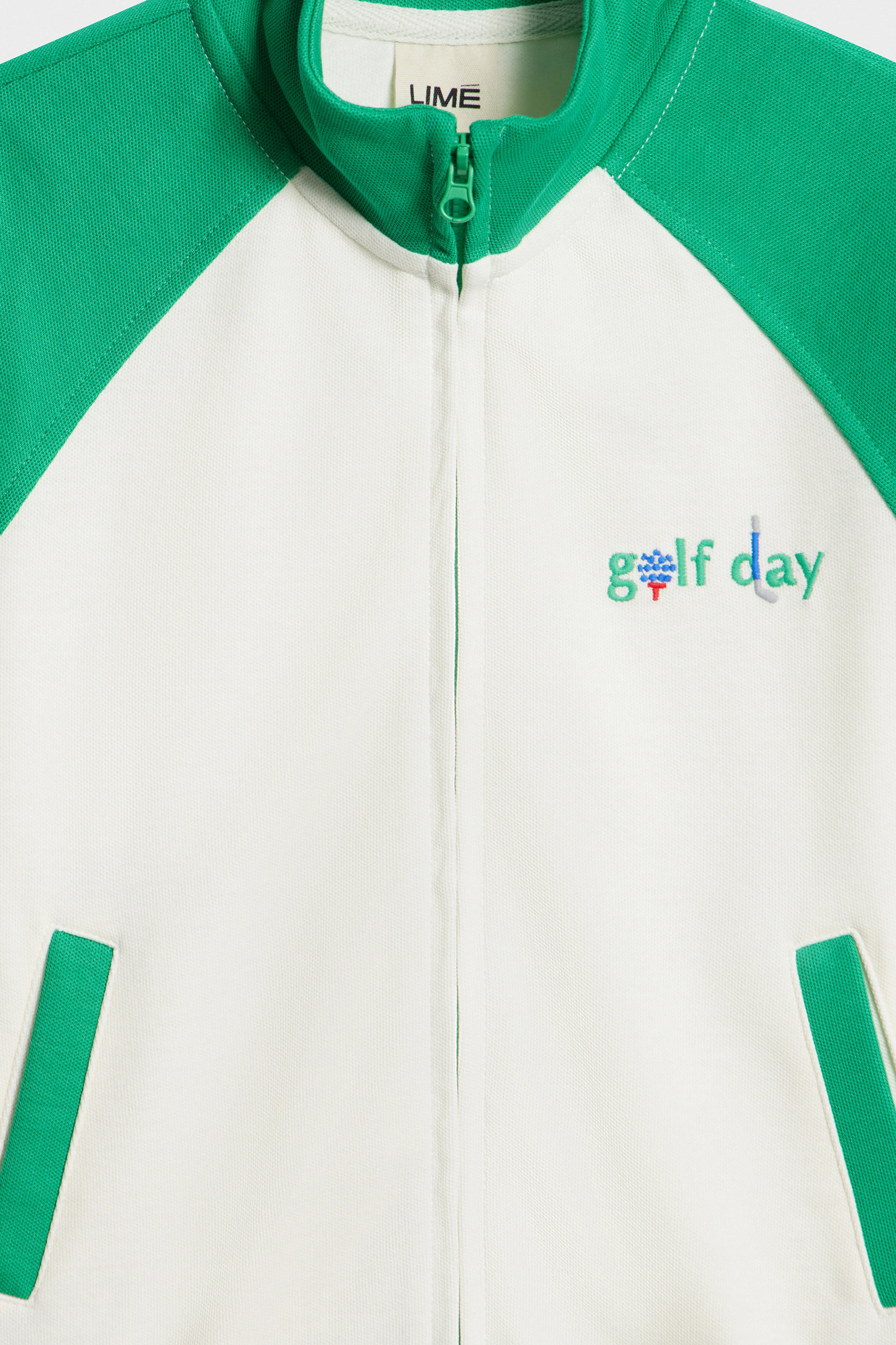 COLOR-BLOCK PIQUÉ SWEATSHIRT - Image 6