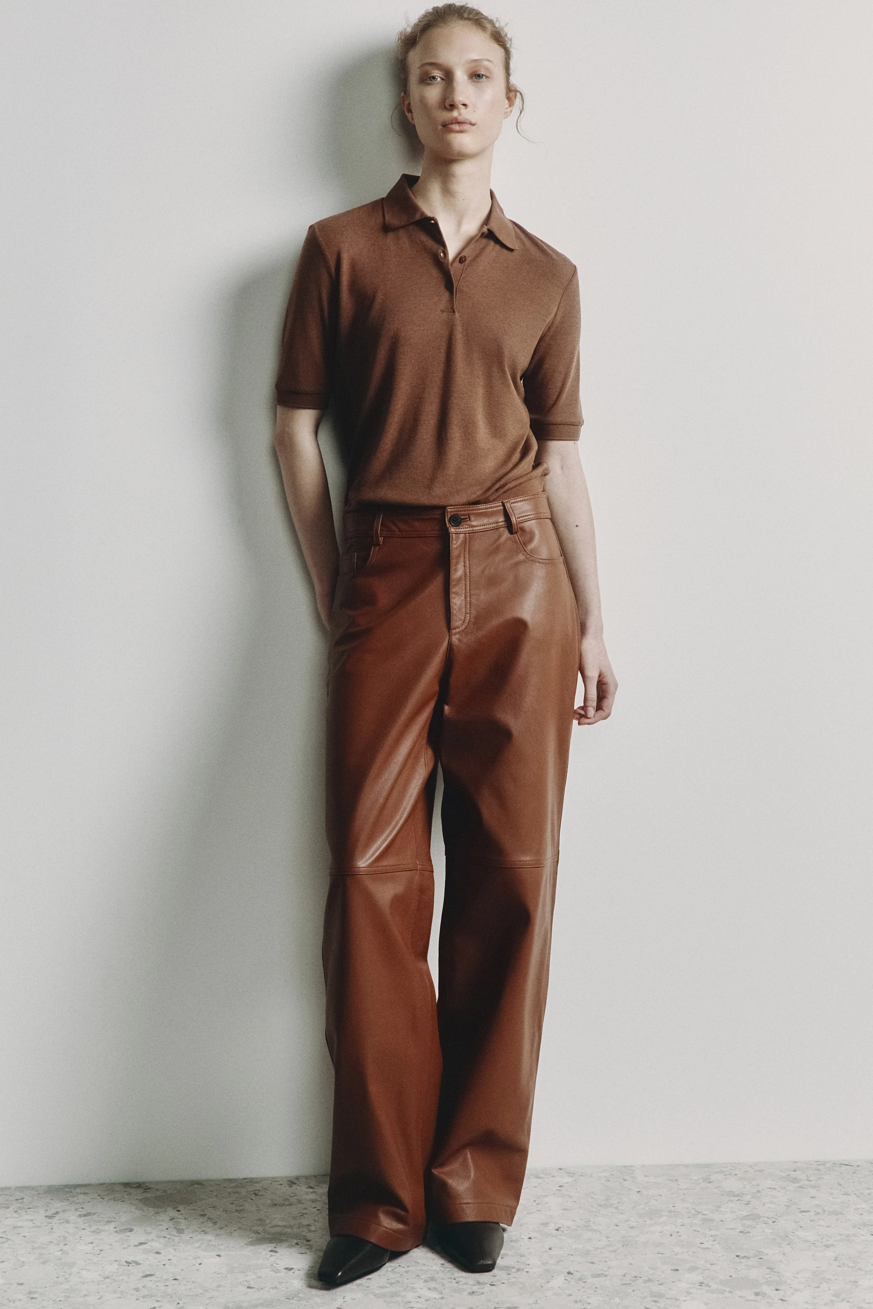 LYOCELL-WOOL POLO T-SHIRT - Image 3