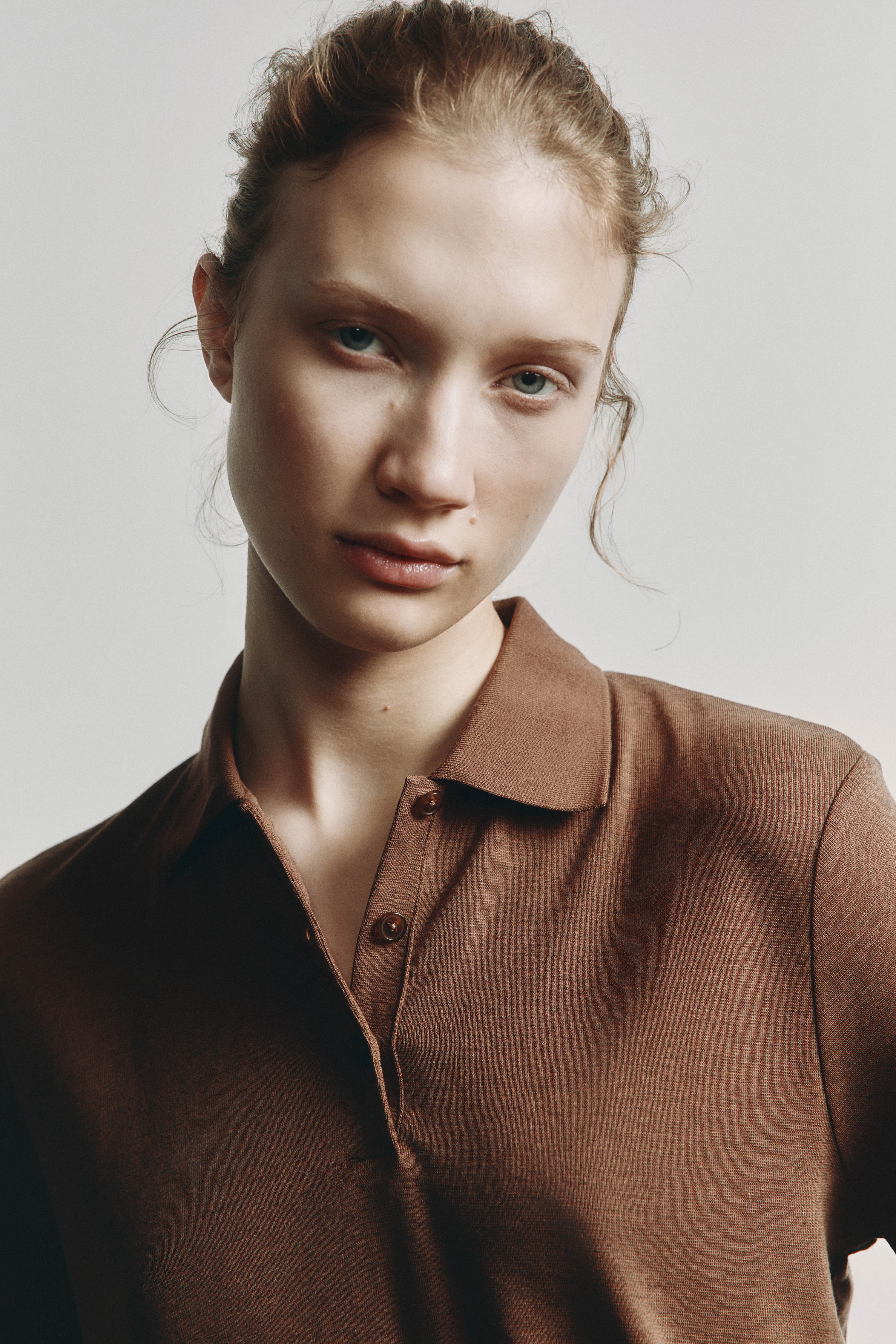 LYOCELL-WOOL POLO T-SHIRT - Image 4