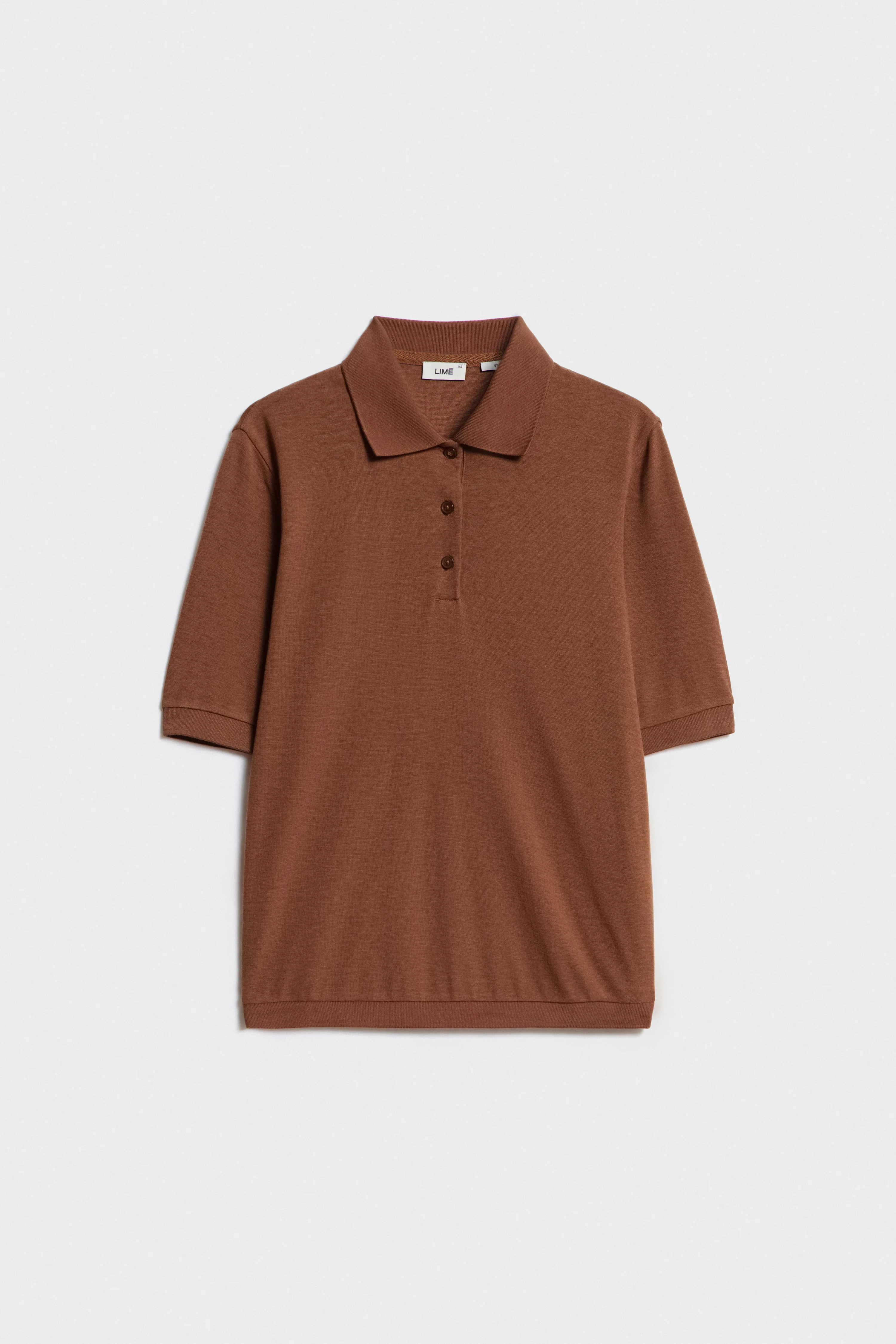 LYOCELL-WOOL POLO T-SHIRT - Image 6