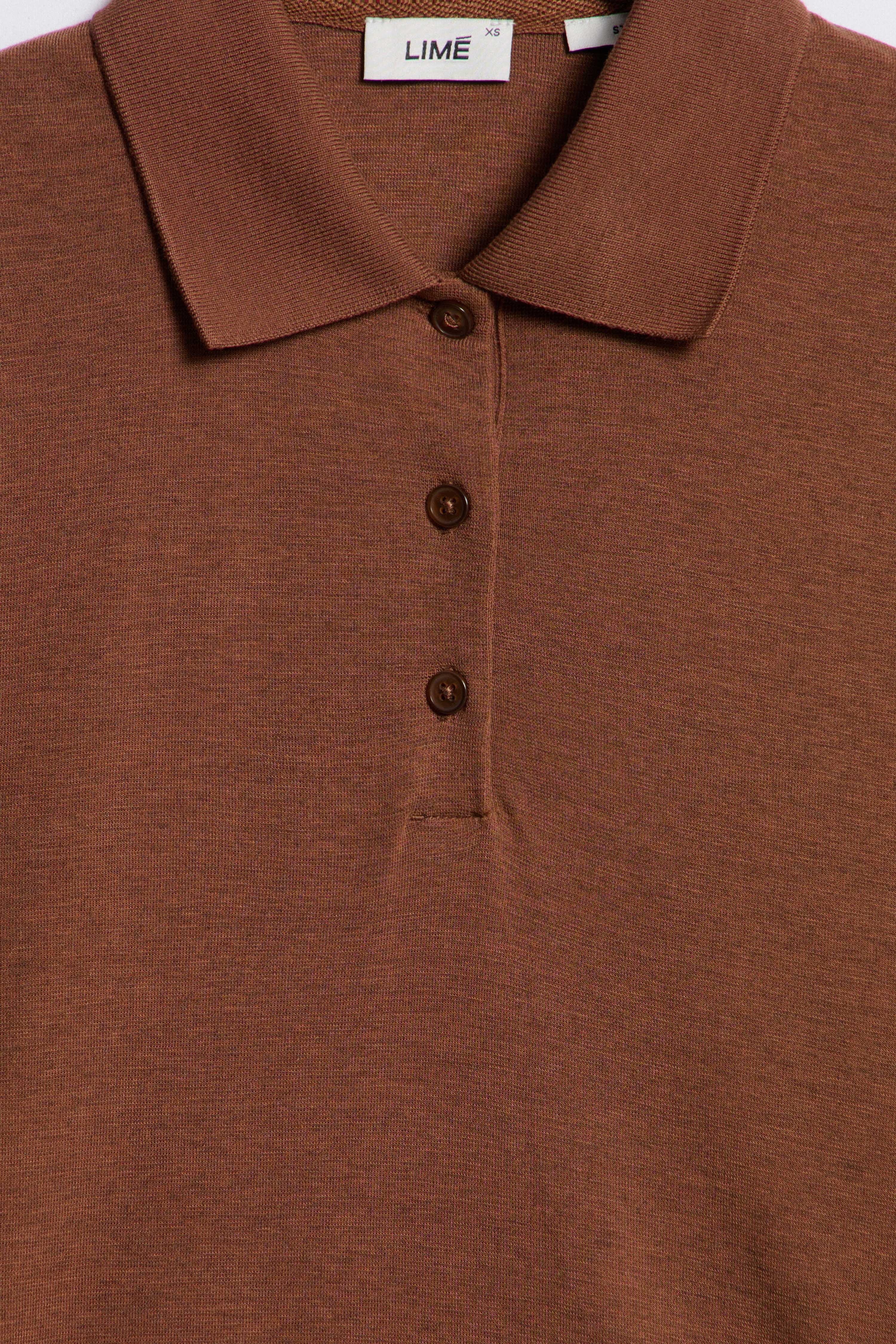 LYOCELL-WOOL POLO T-SHIRT - Image 8