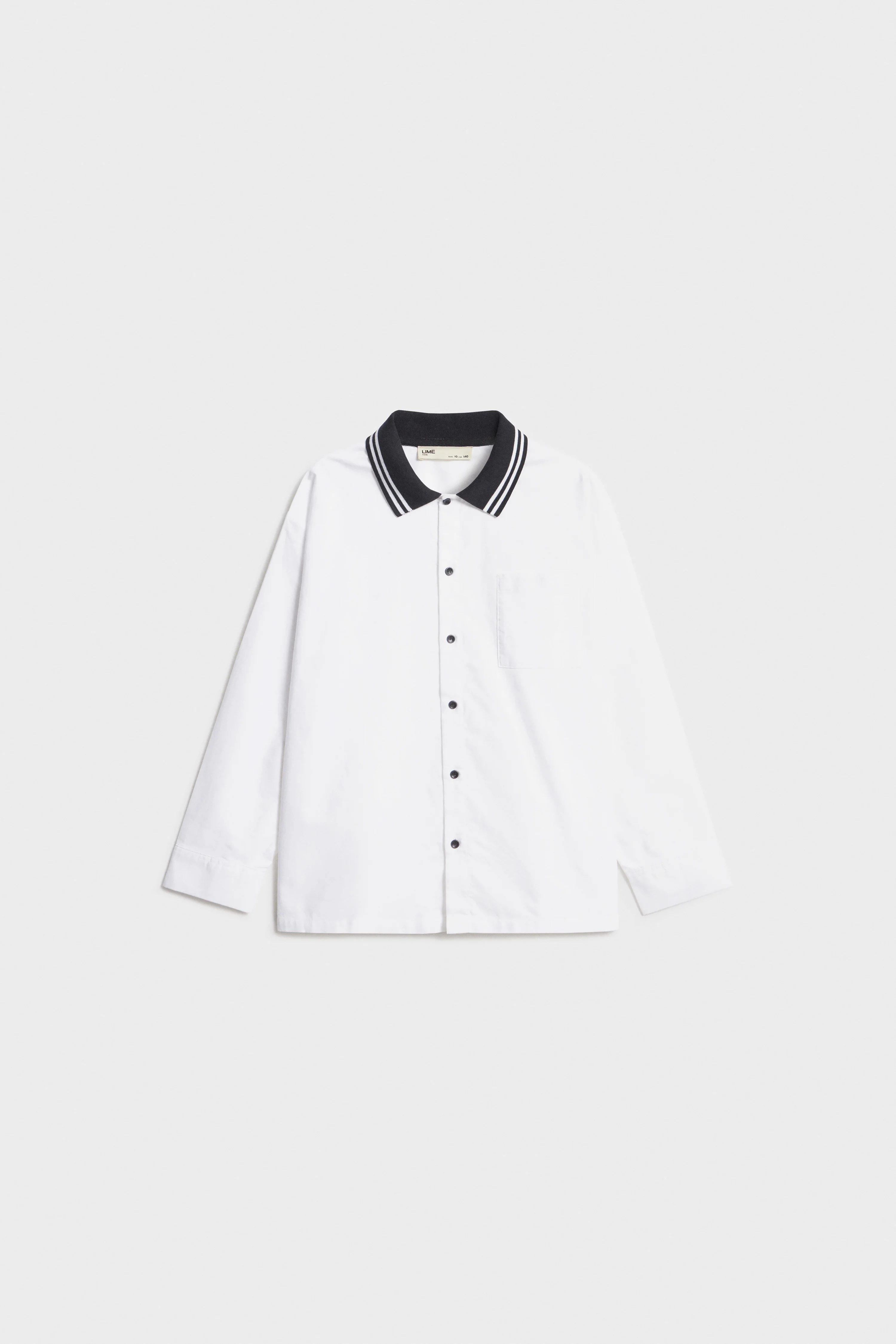 CONTRAST-TRIM COTTON SHIRT - Image 4