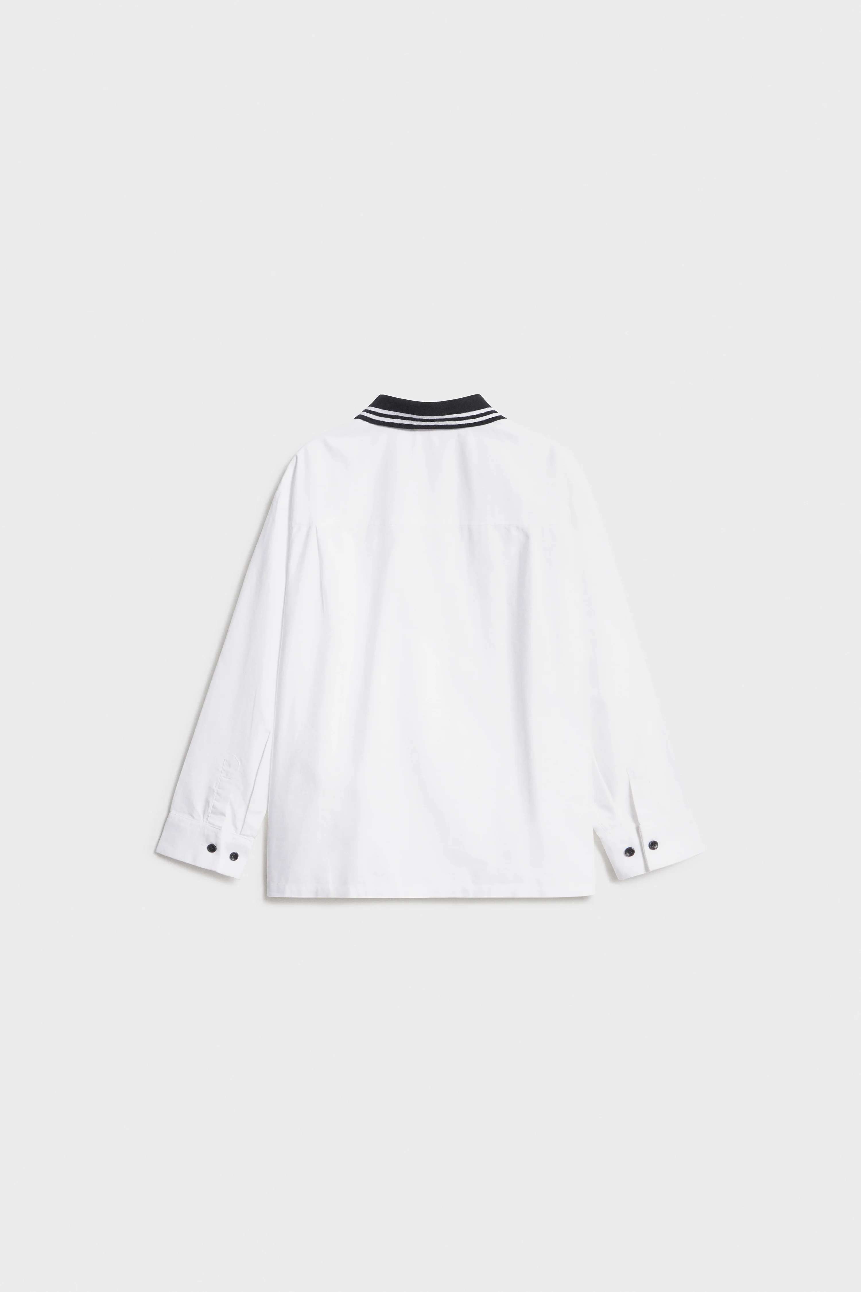 CONTRAST-TRIM COTTON SHIRT - Image 5