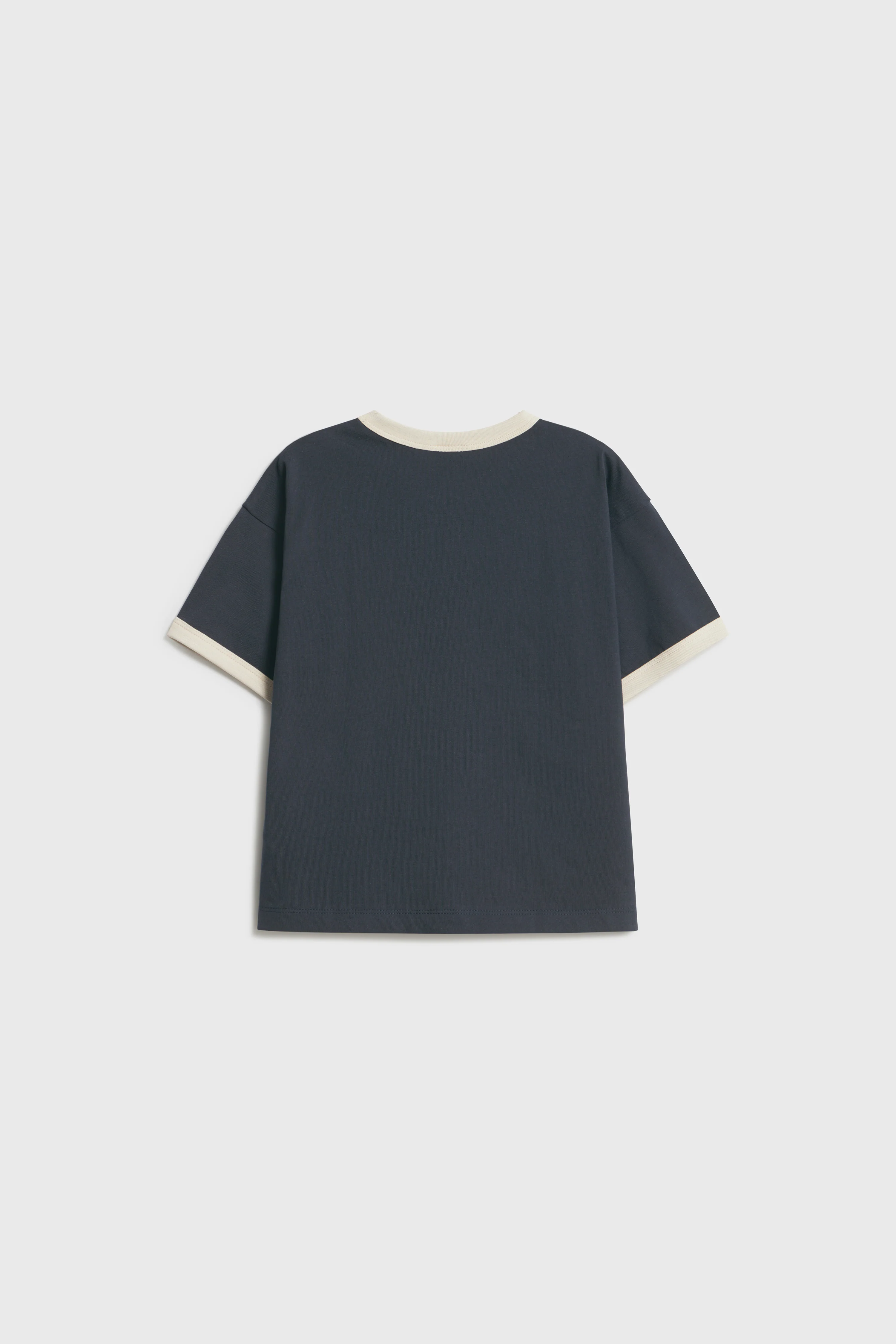 CONTRAST COTTON T-SHIRT - Image 4