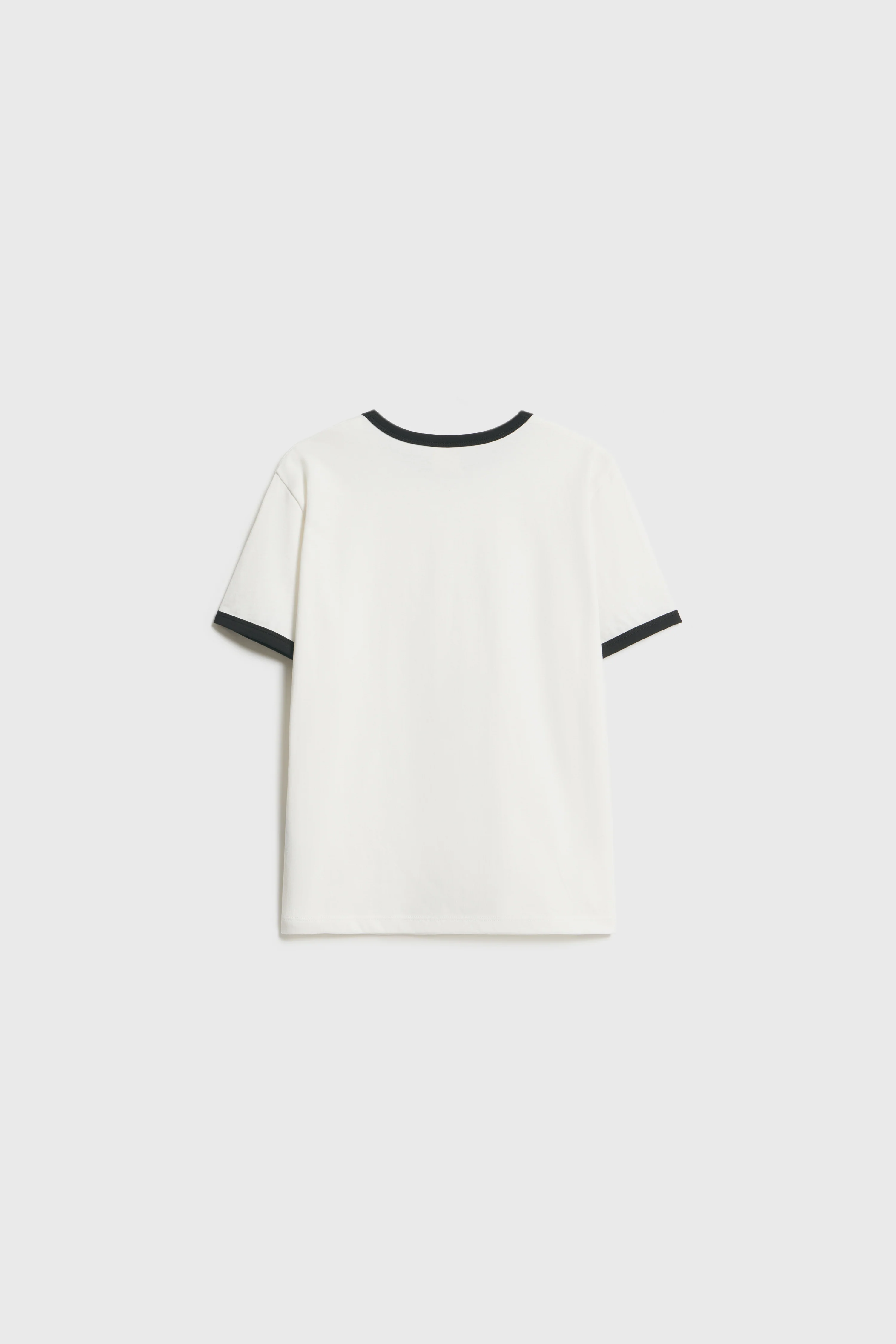 CONTRAST COTTON T-SHIRT - Image 4