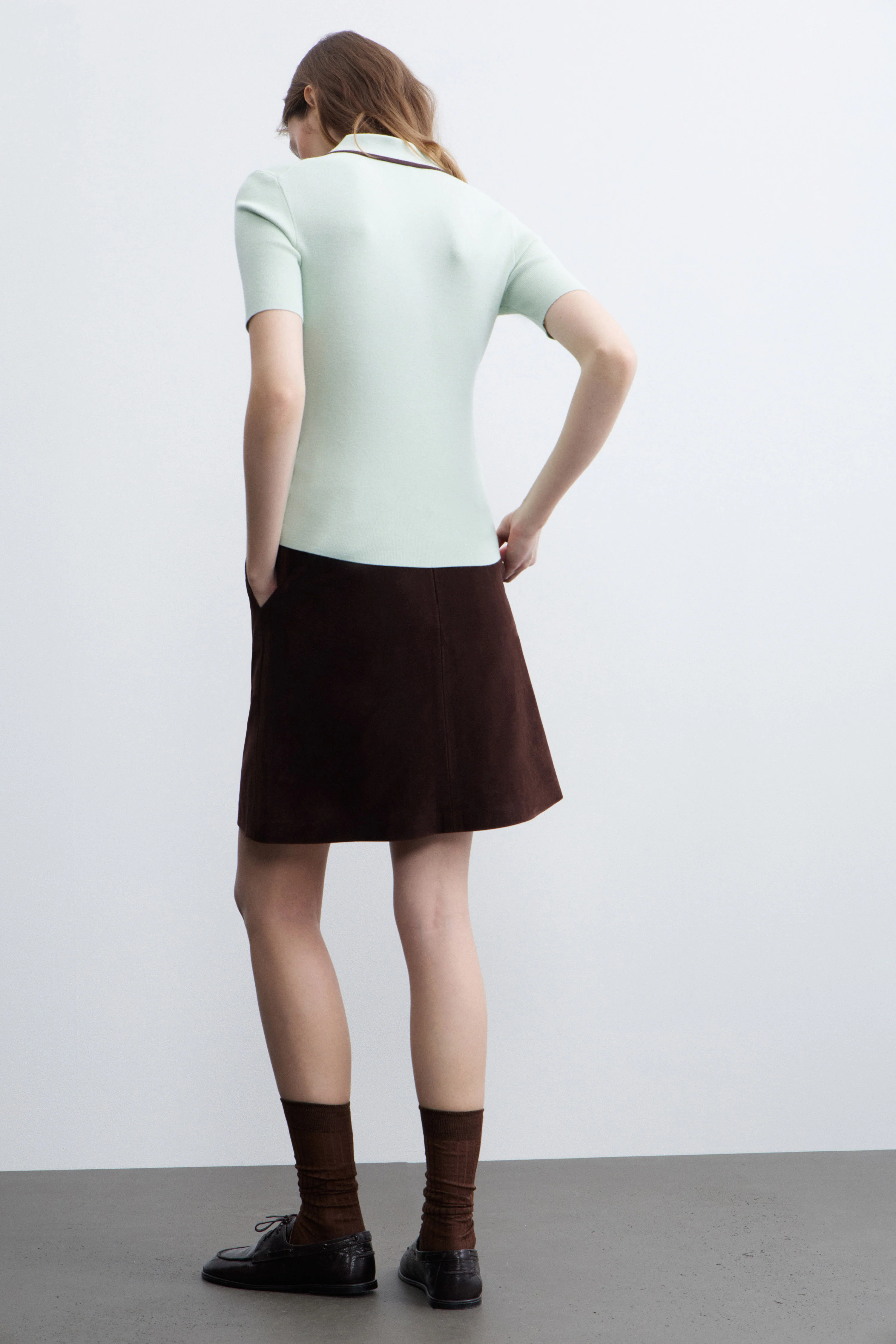 CONTRAST KNIT POLO JUMPER - Image 4