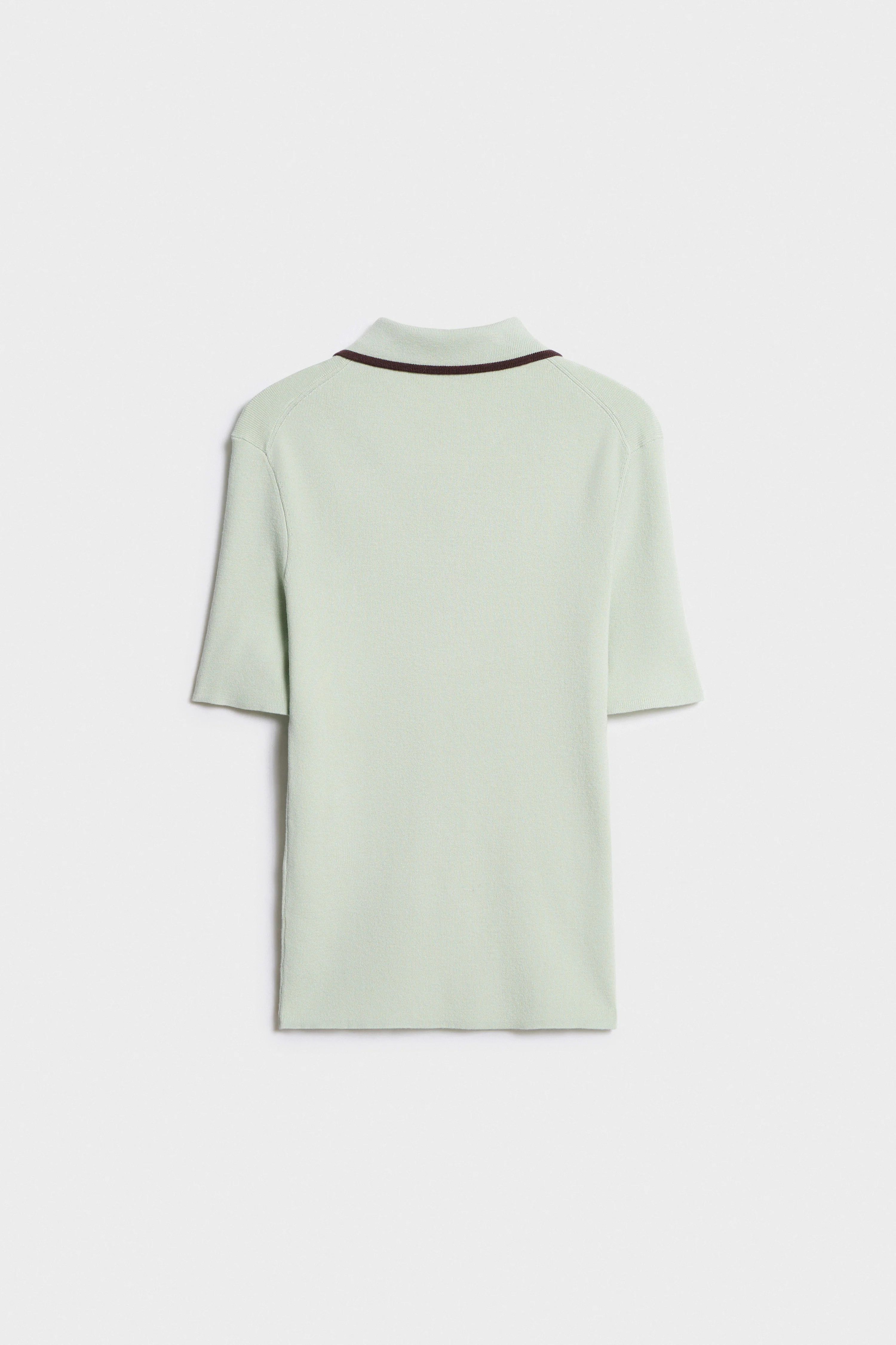CONTRAST KNIT POLO JUMPER - Image 6