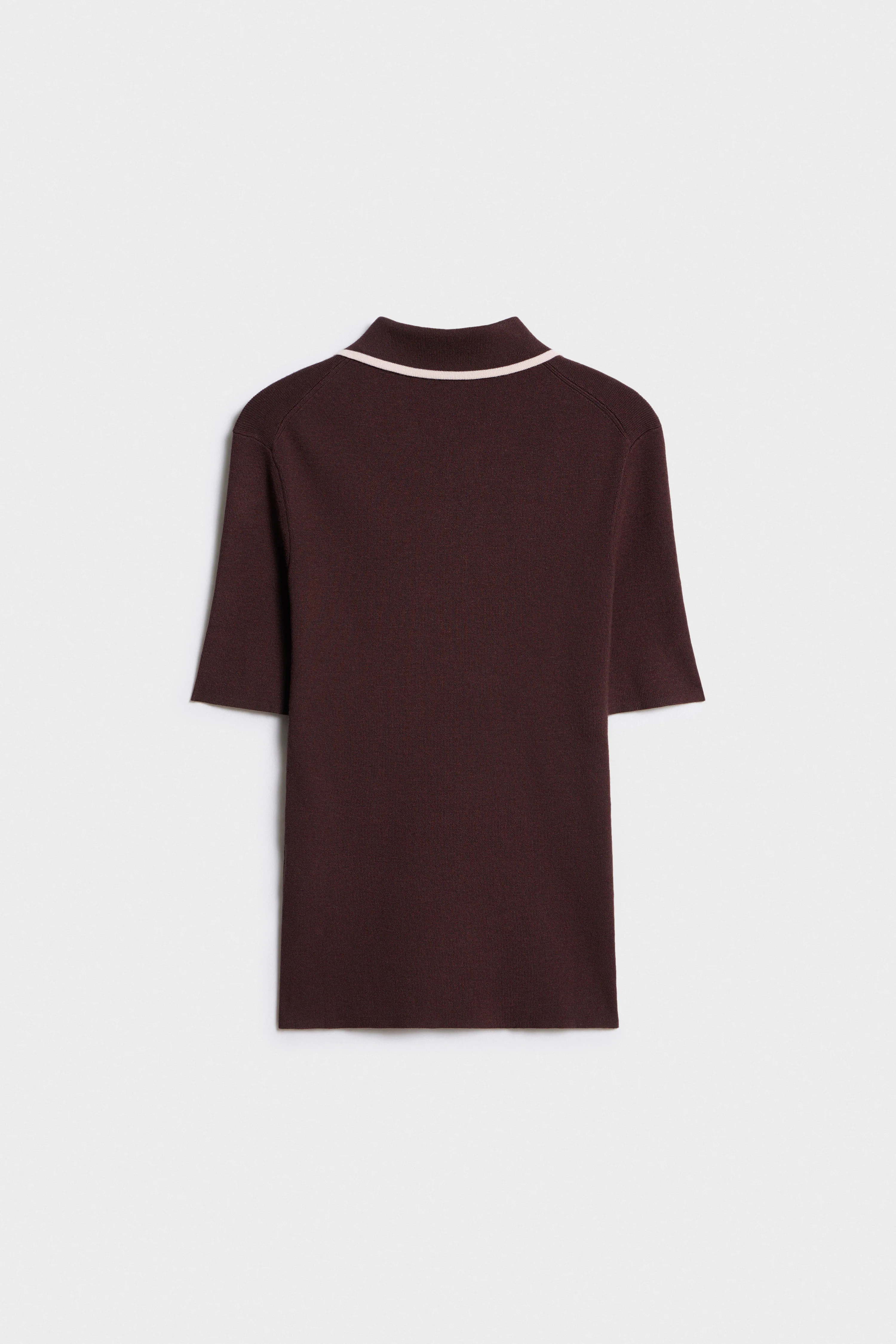 CONTRAST KNIT POLO JUMPER - Image 6