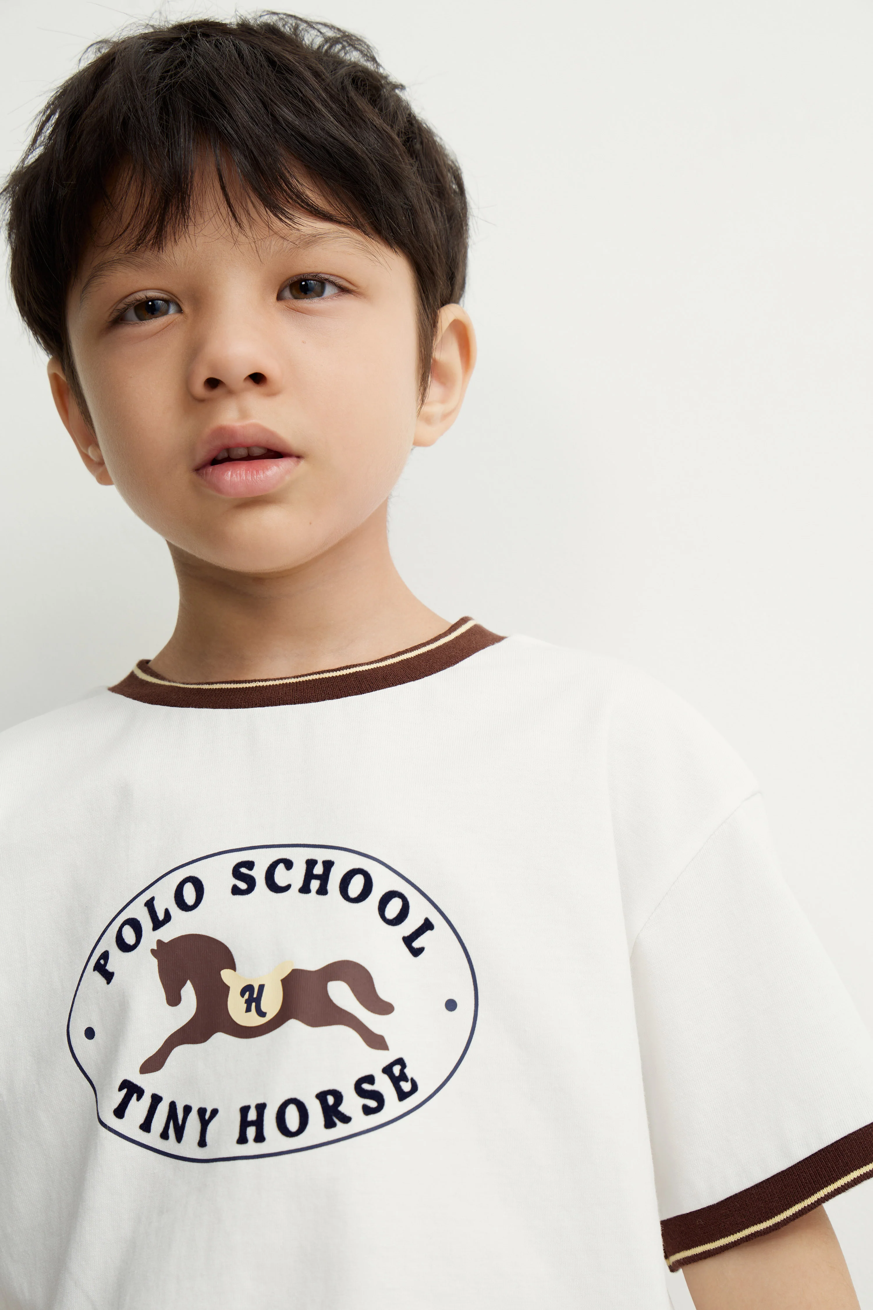 CONTRAST PRINT-MOTIF T-SHIRT - Image 3