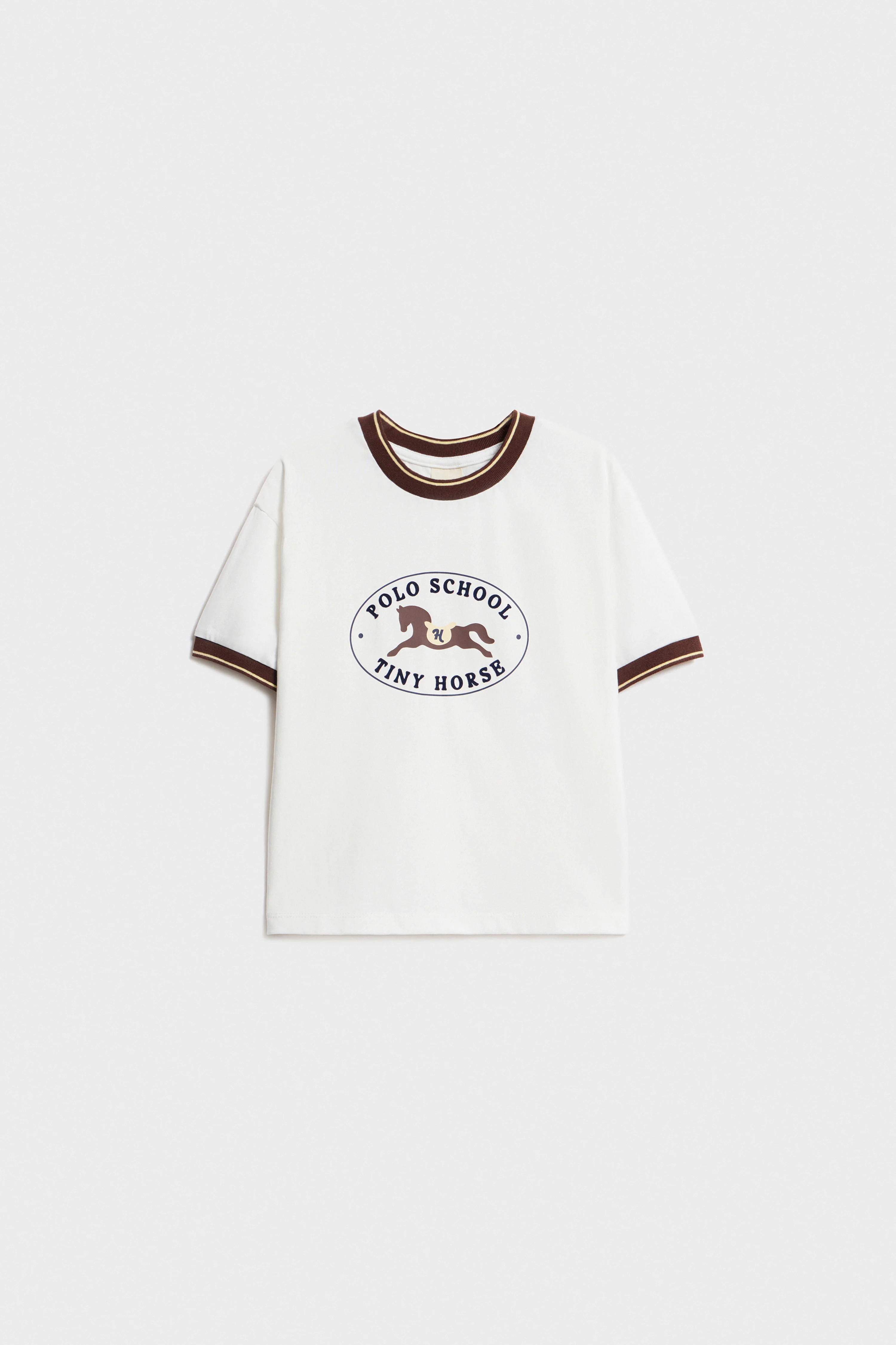 CONTRAST PRINT-MOTIF T-SHIRT - Image 4