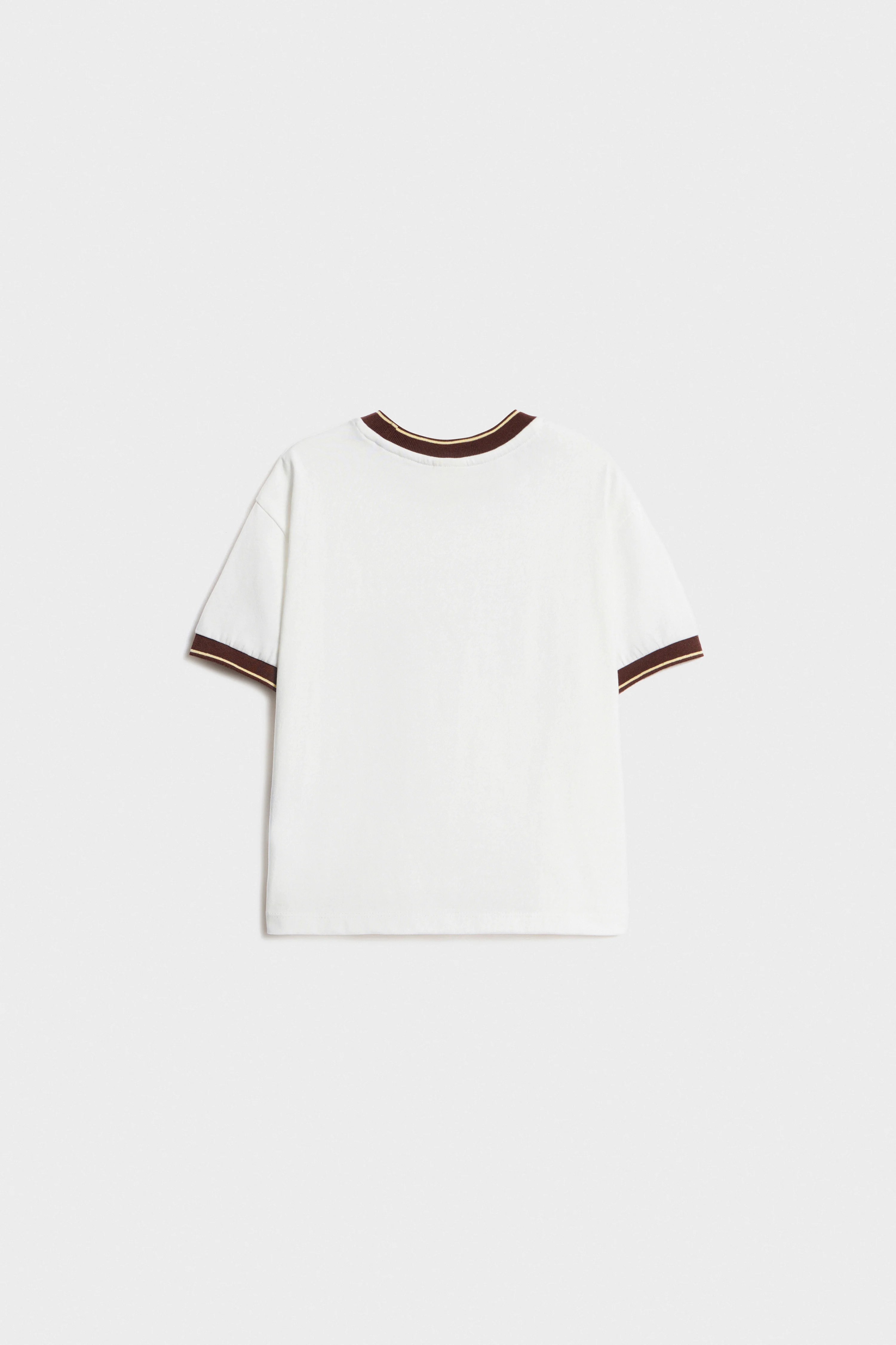 CONTRAST PRINT-MOTIF T-SHIRT - Image 5