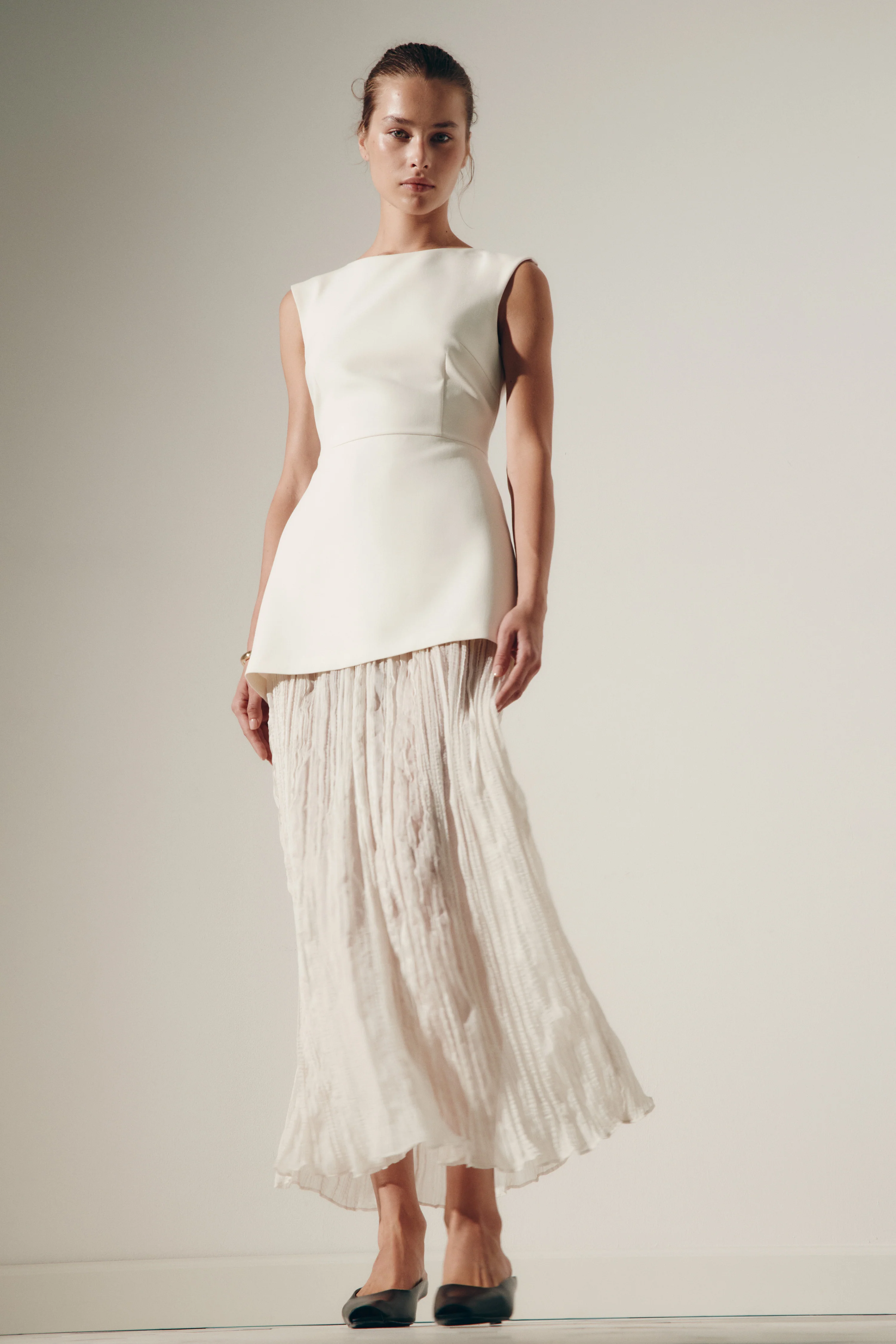 CONTRASTING MAXI DRESS - Image 3