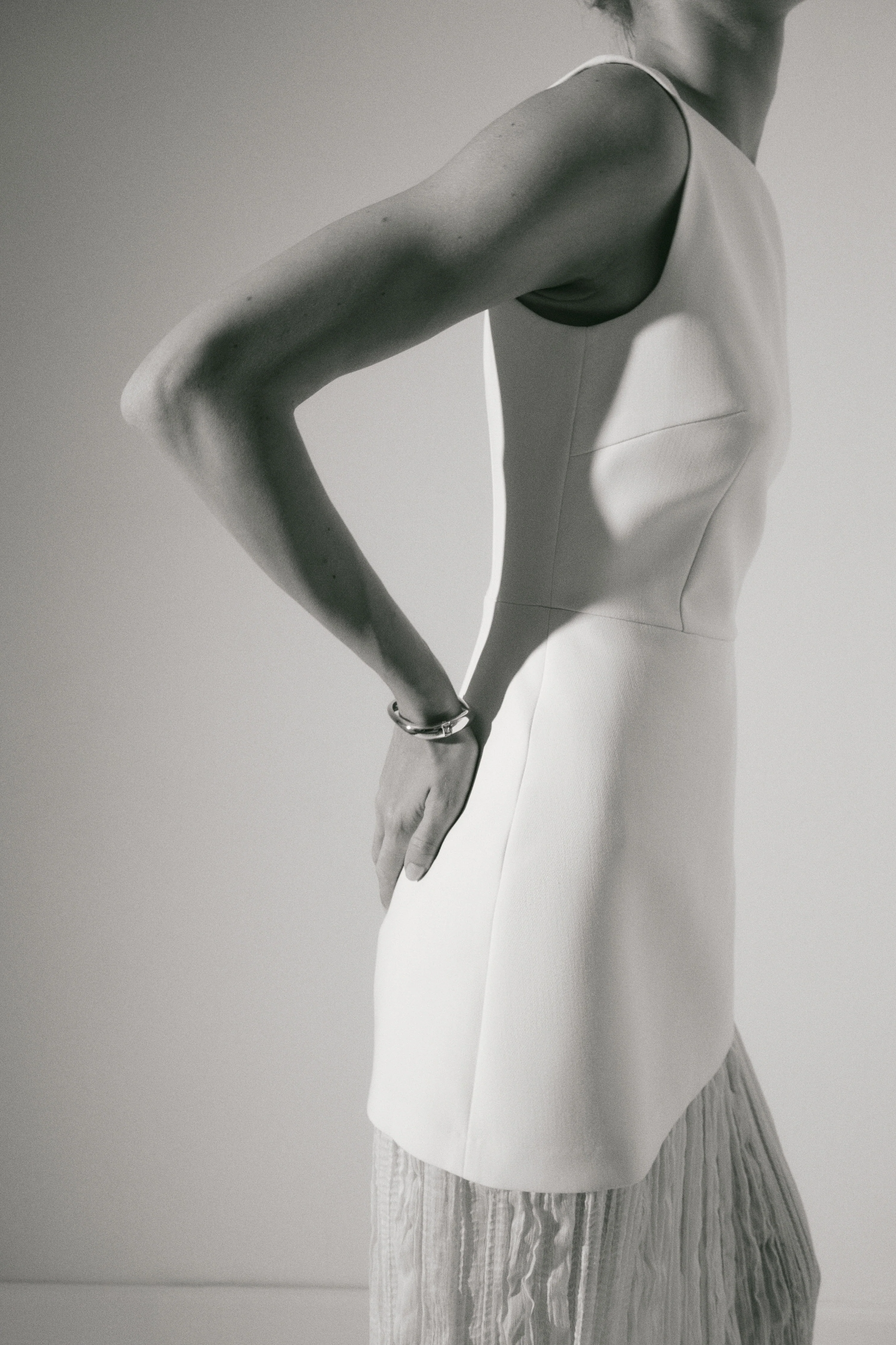 CONTRASTING MAXI DRESS - Image 4