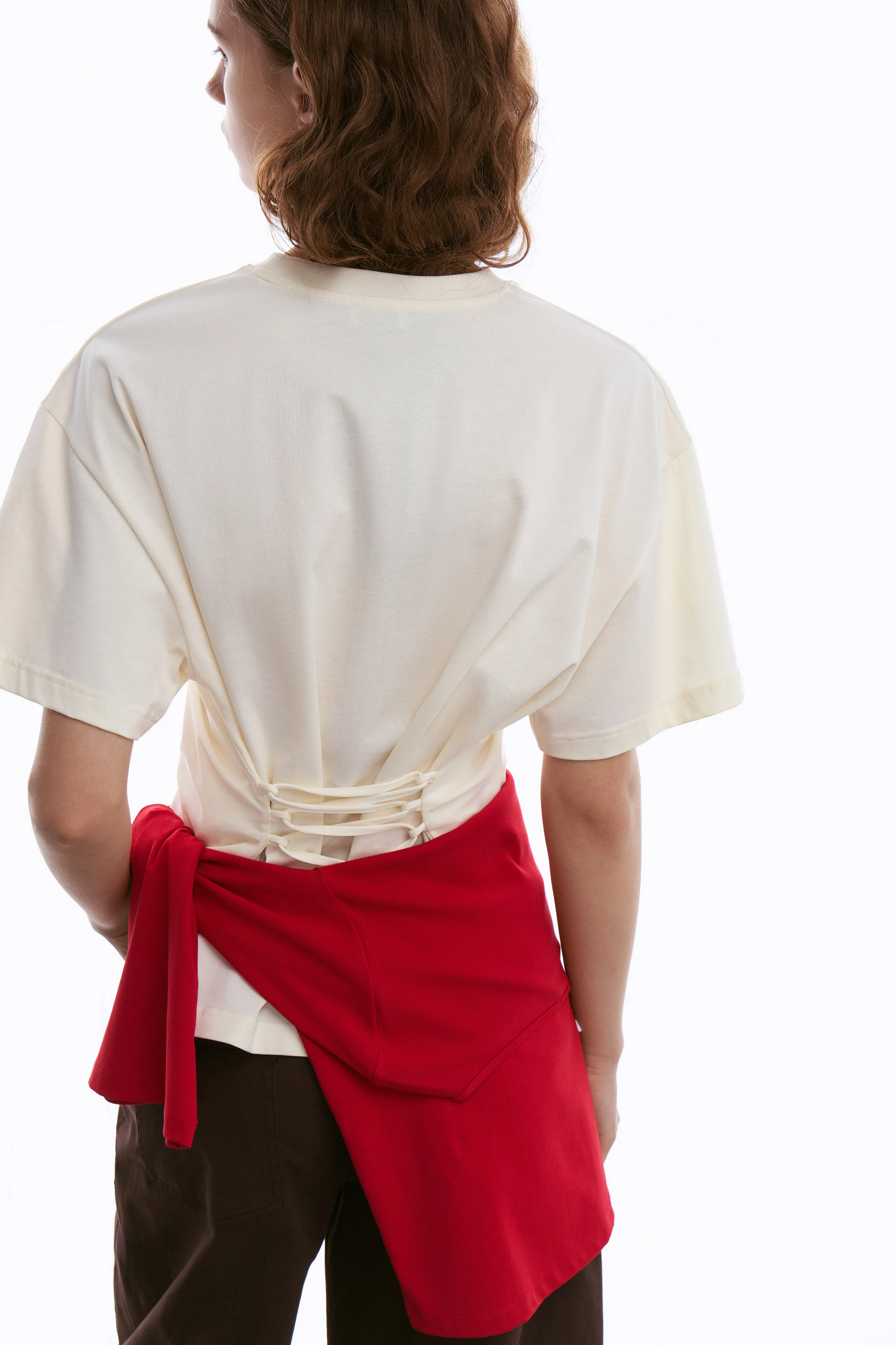 CORSET LACED T-SHIRT