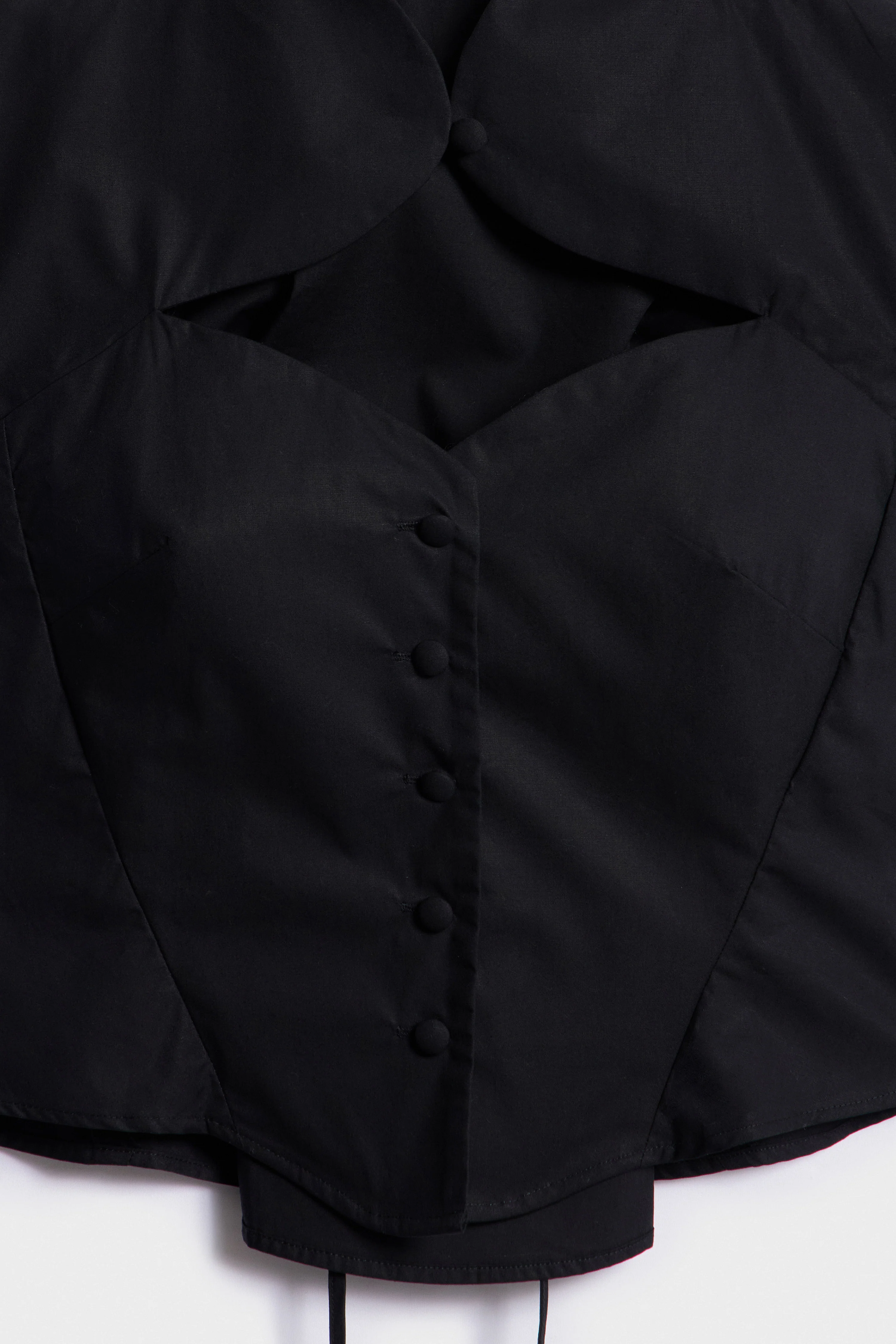 CORSET-STYLE LACED COTTON TOP - Image 4