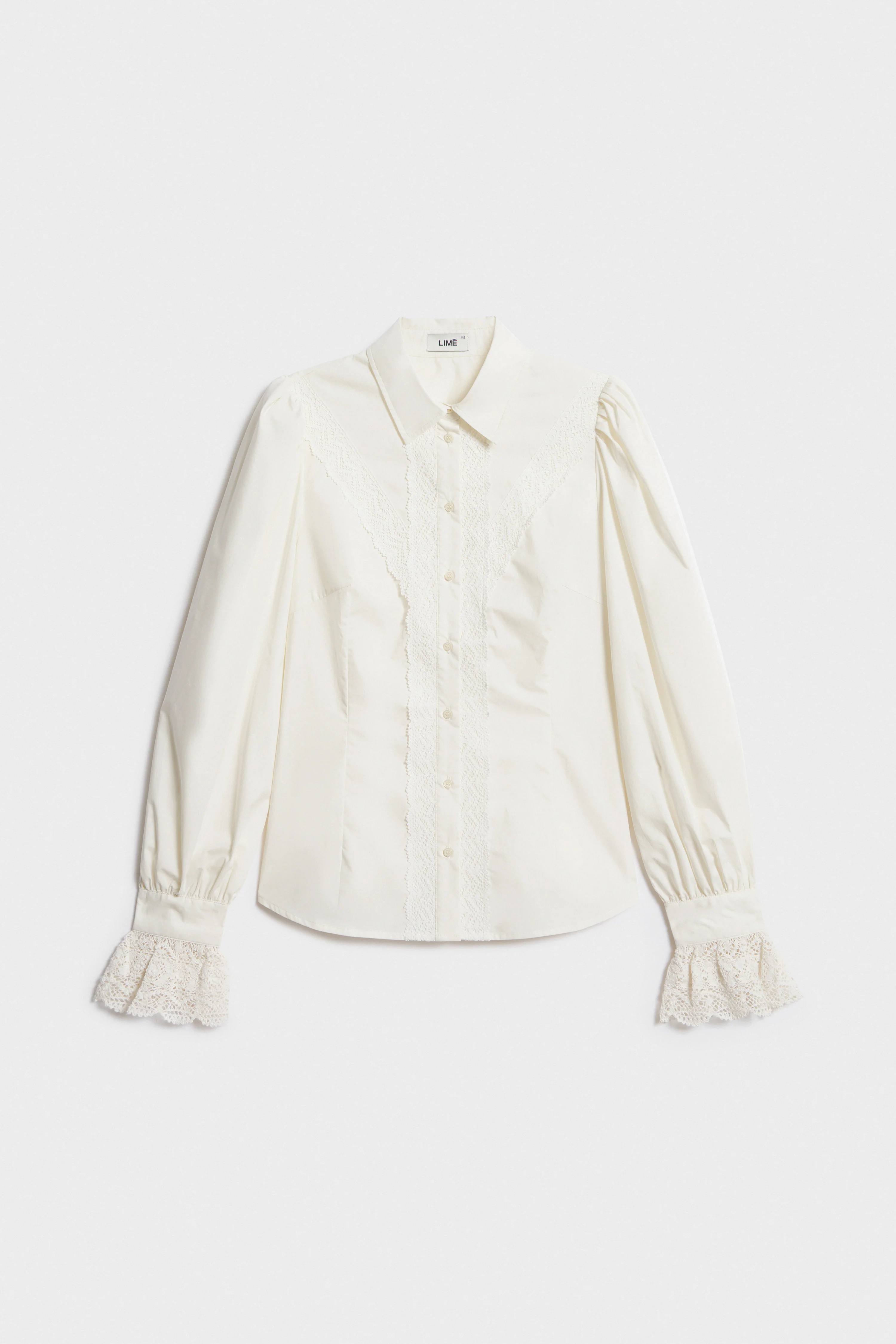 COTTON AND LACE SHIRT - Image 5