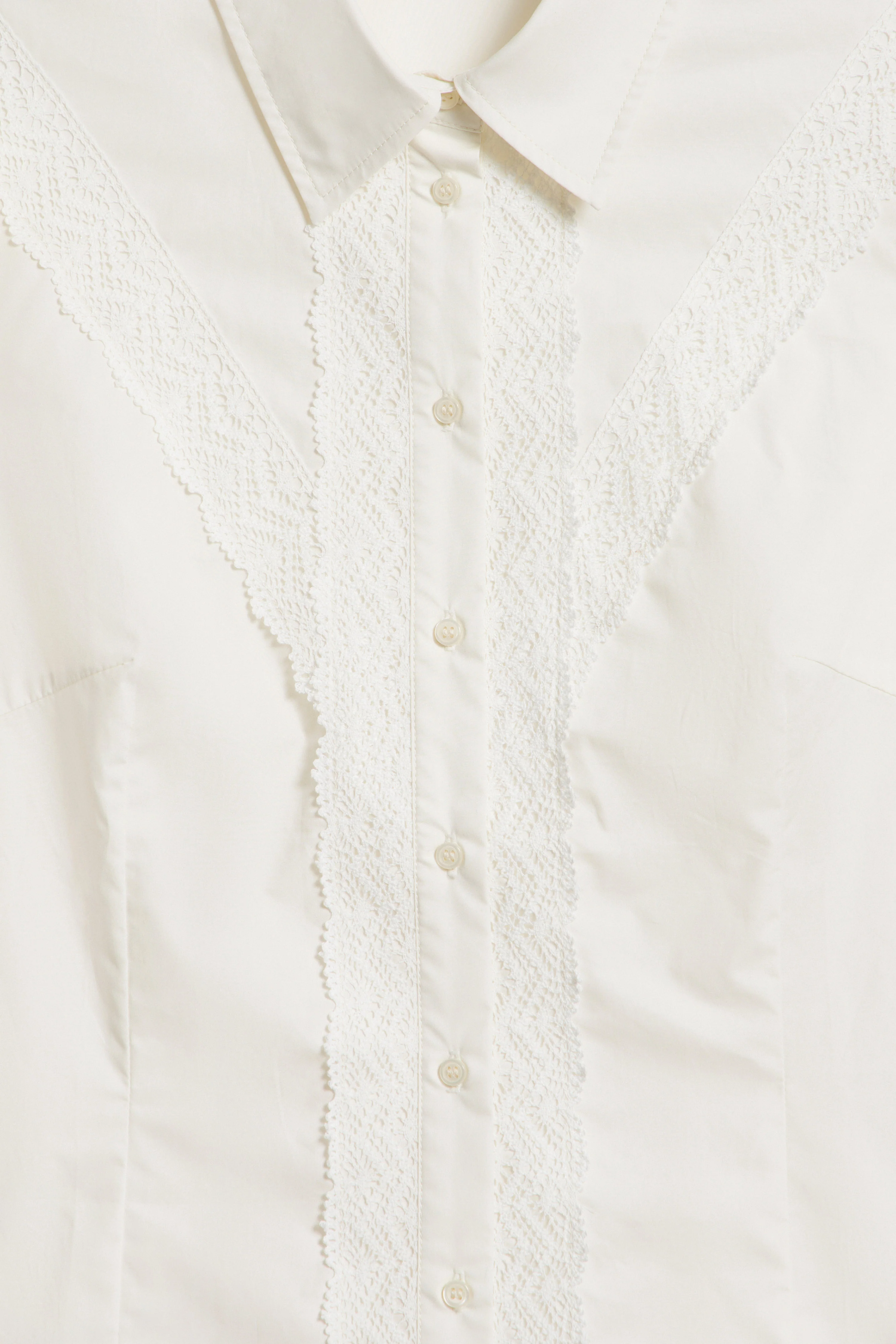 COTTON AND LACE SHIRT - Image 7