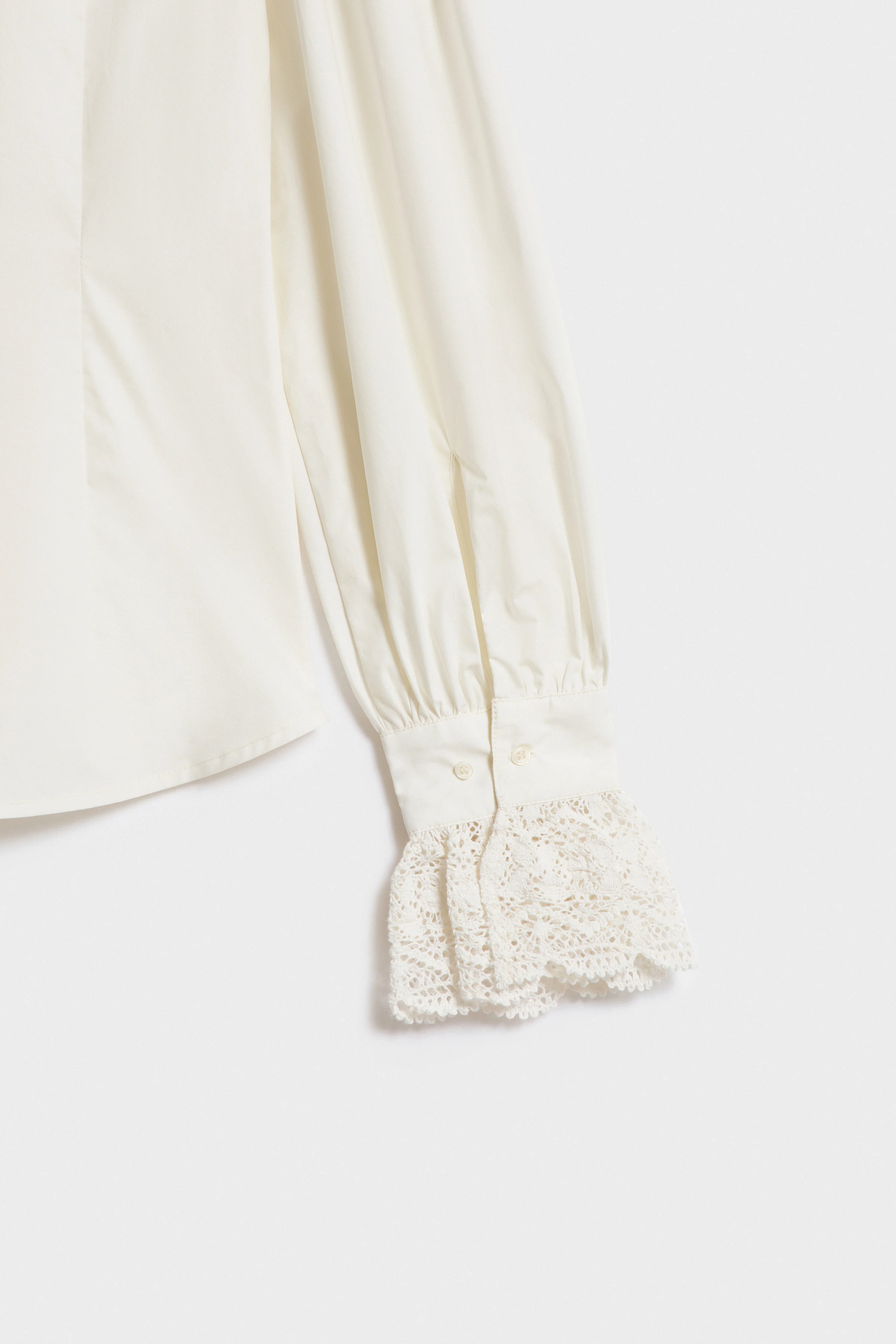 COTTON AND LACE SHIRT - Image 8