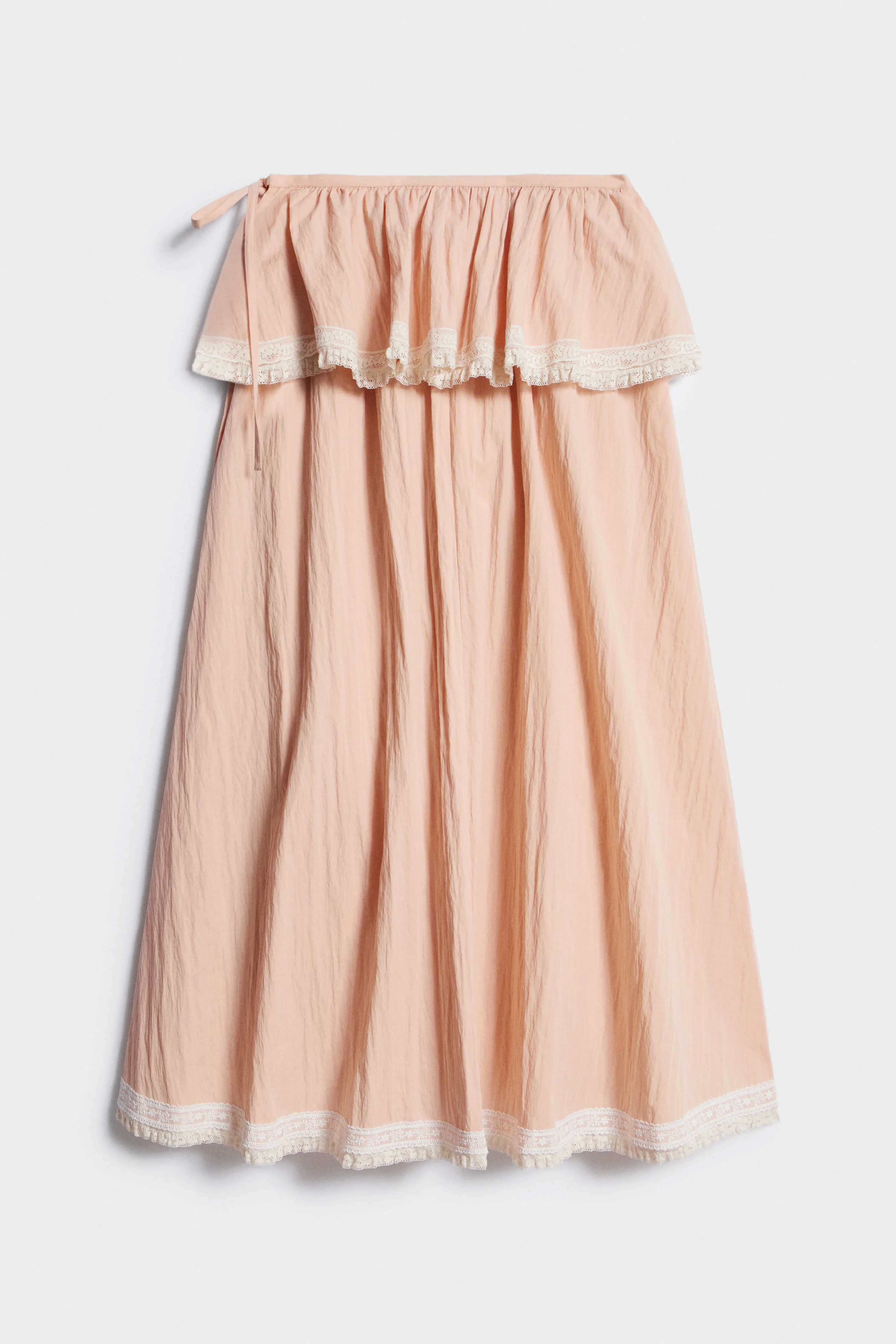 COTTON AND LACE SKIRT - Image 6