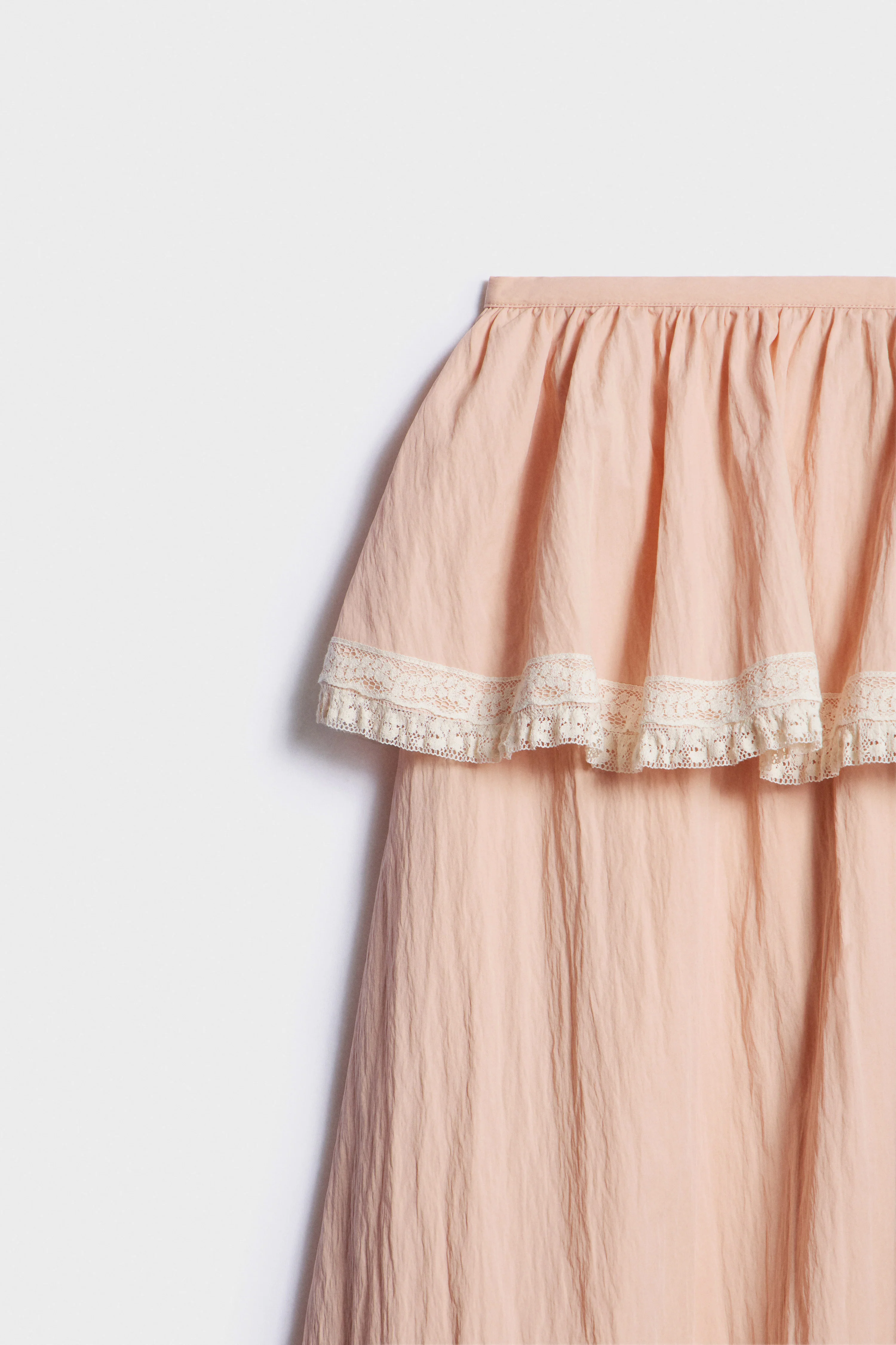 COTTON AND LACE SKIRT - Image 7
