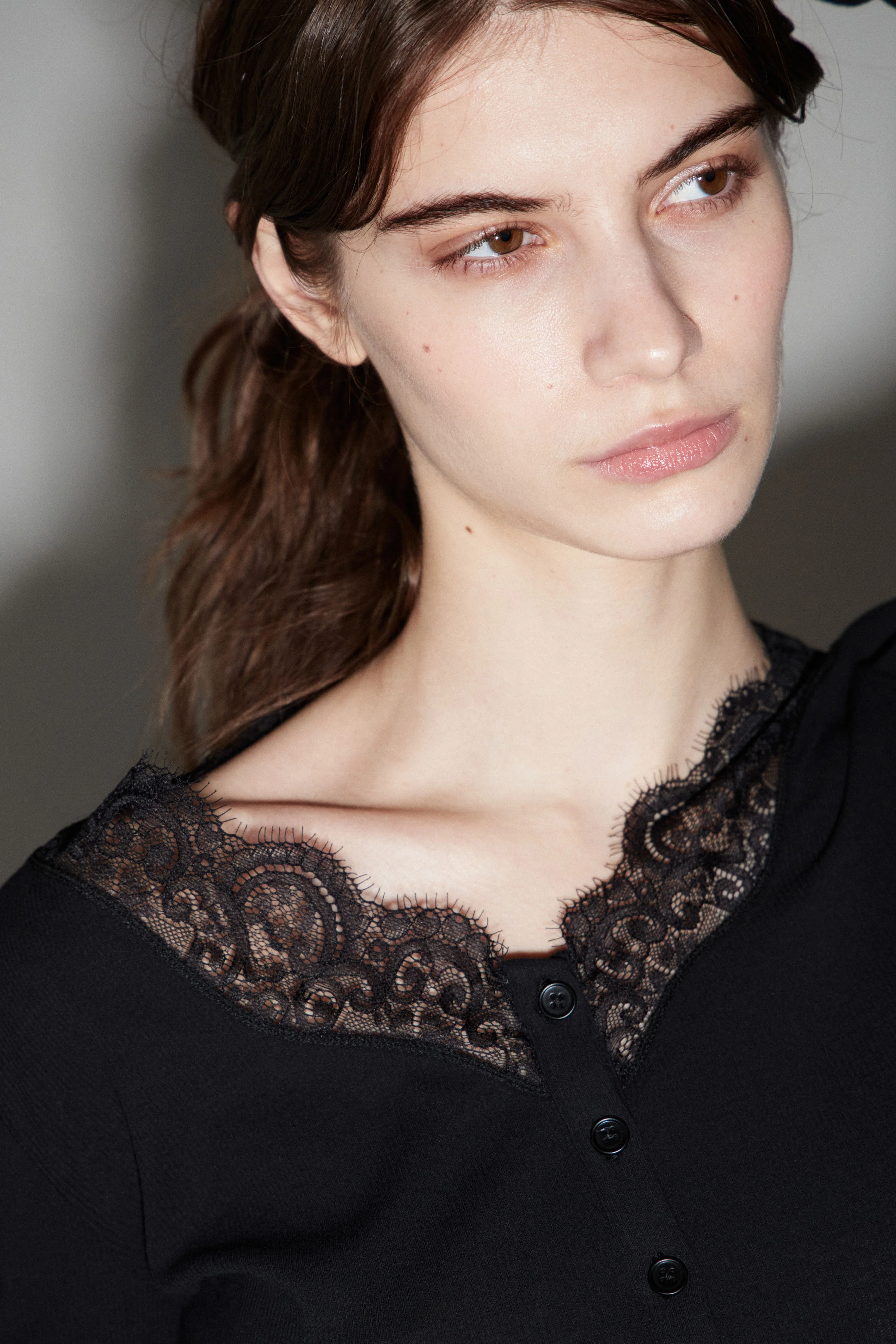 COTTON AND LACE T-SHIRT - Image 3