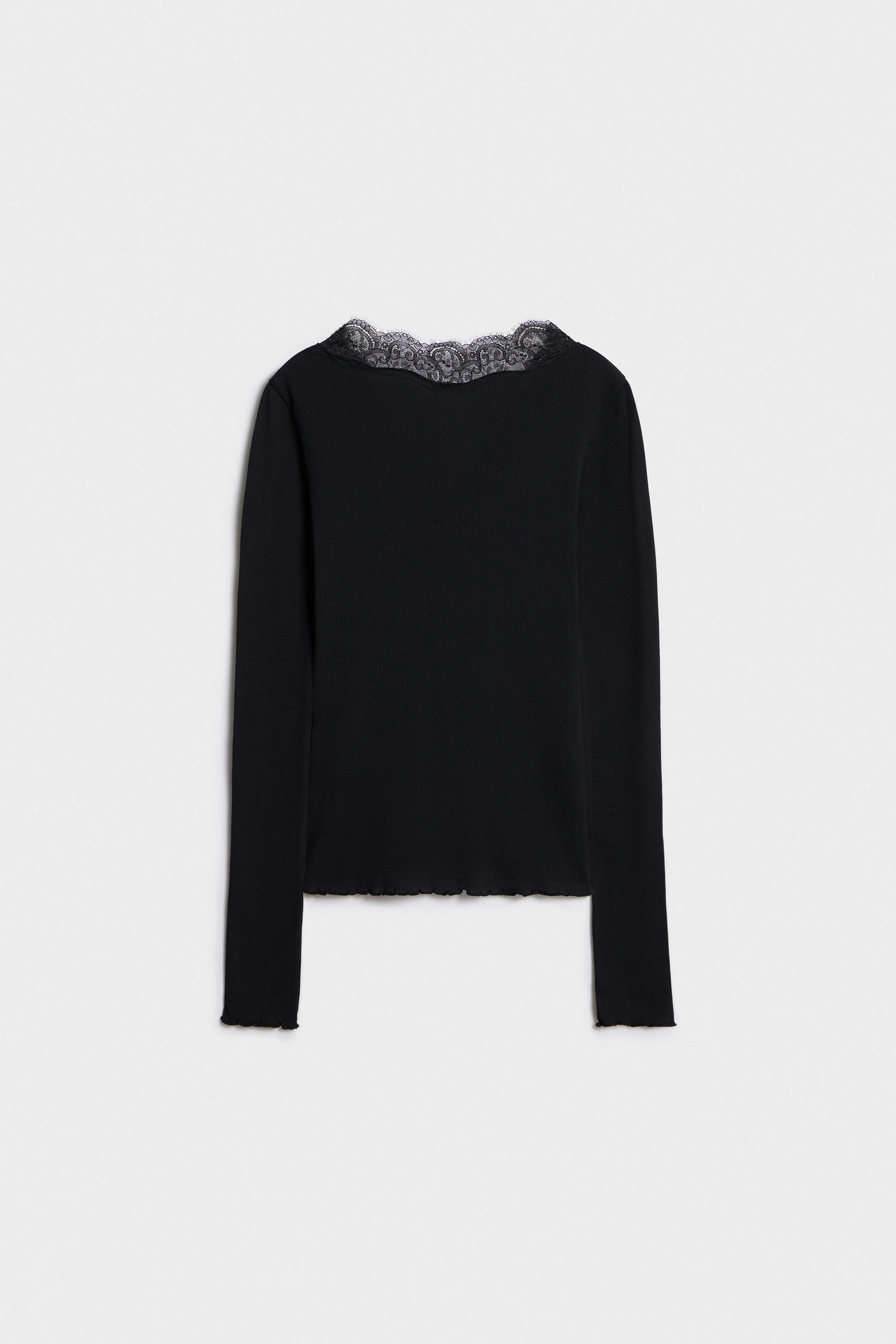 COTTON AND LACE T-SHIRT - Image 6