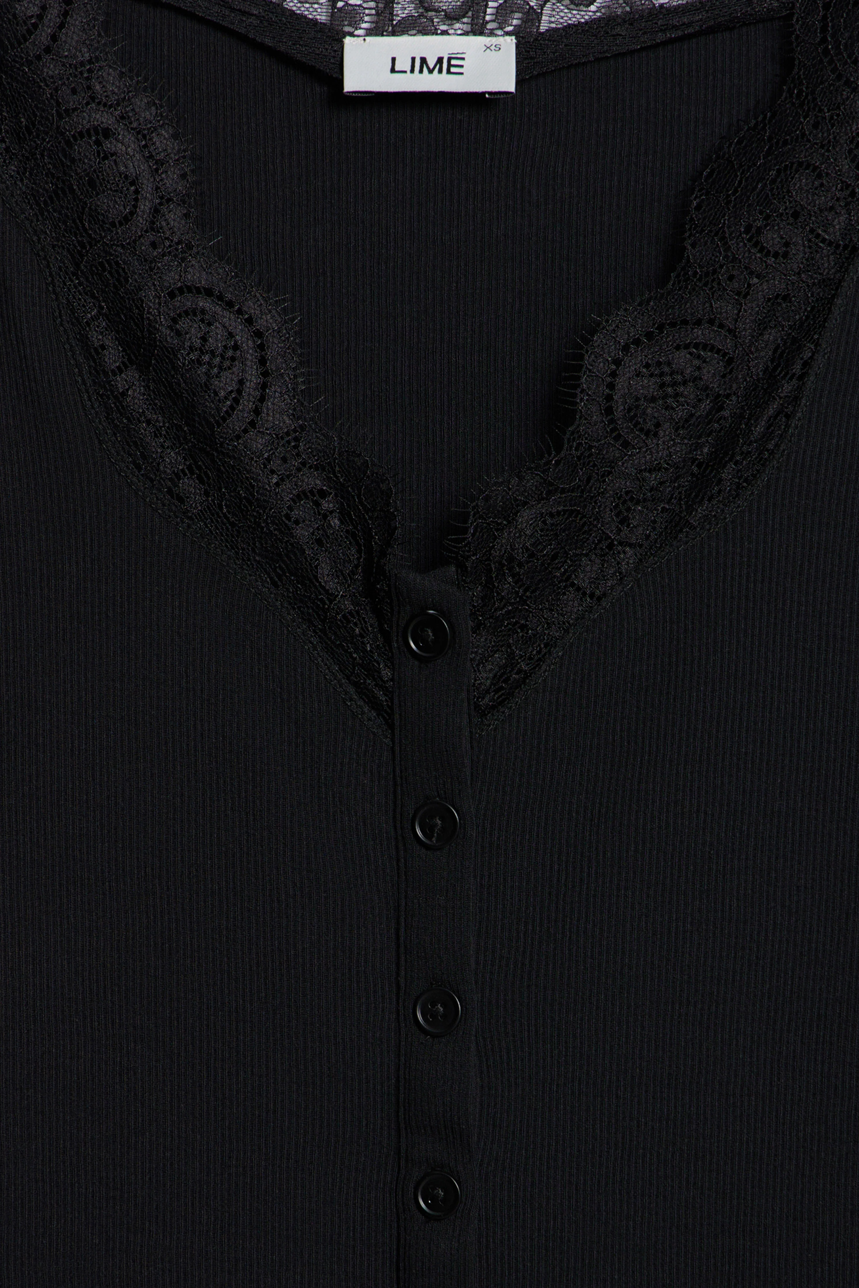 COTTON AND LACE T-SHIRT - Image 7