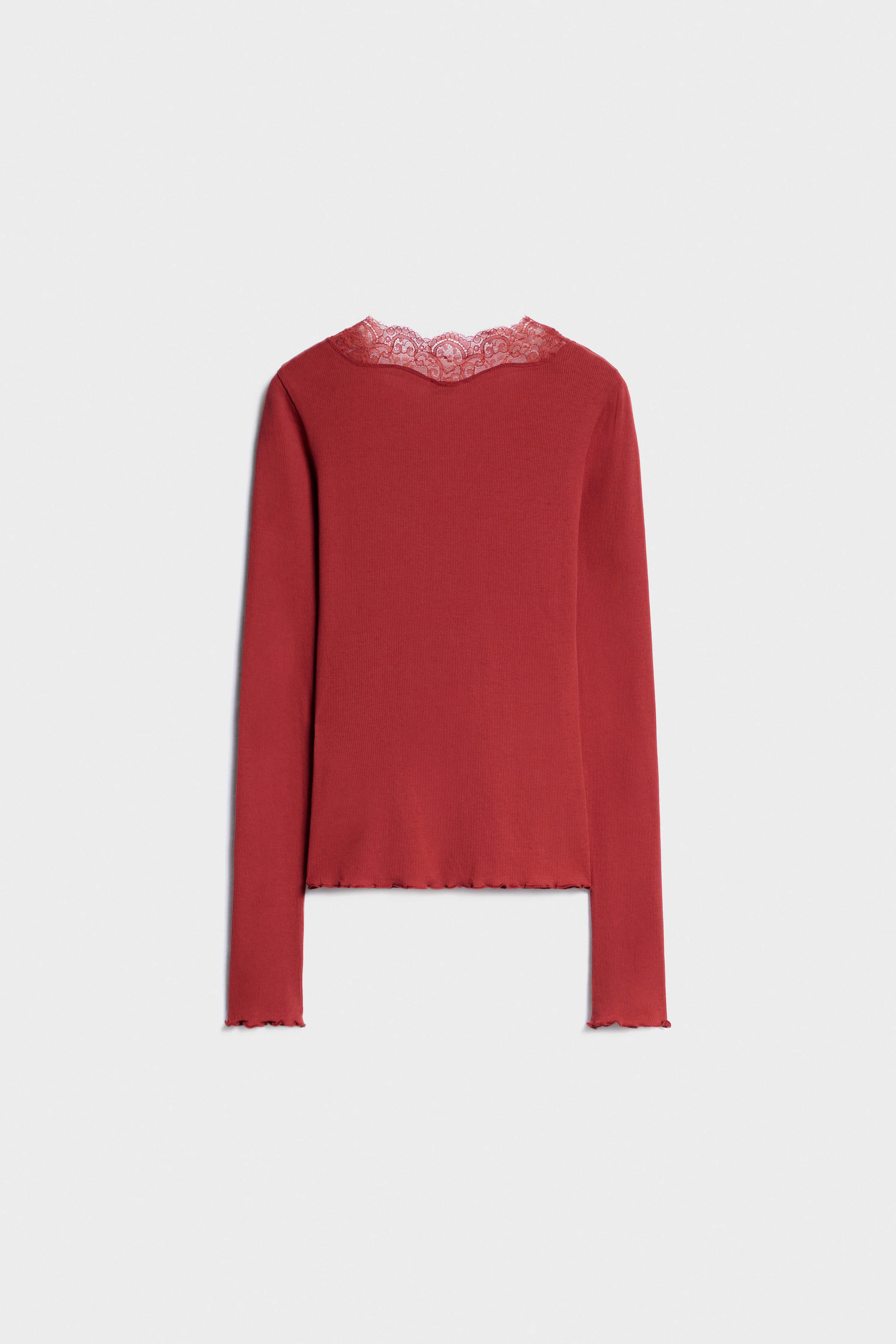 COTTON AND LACE T-SHIRT - Image 5