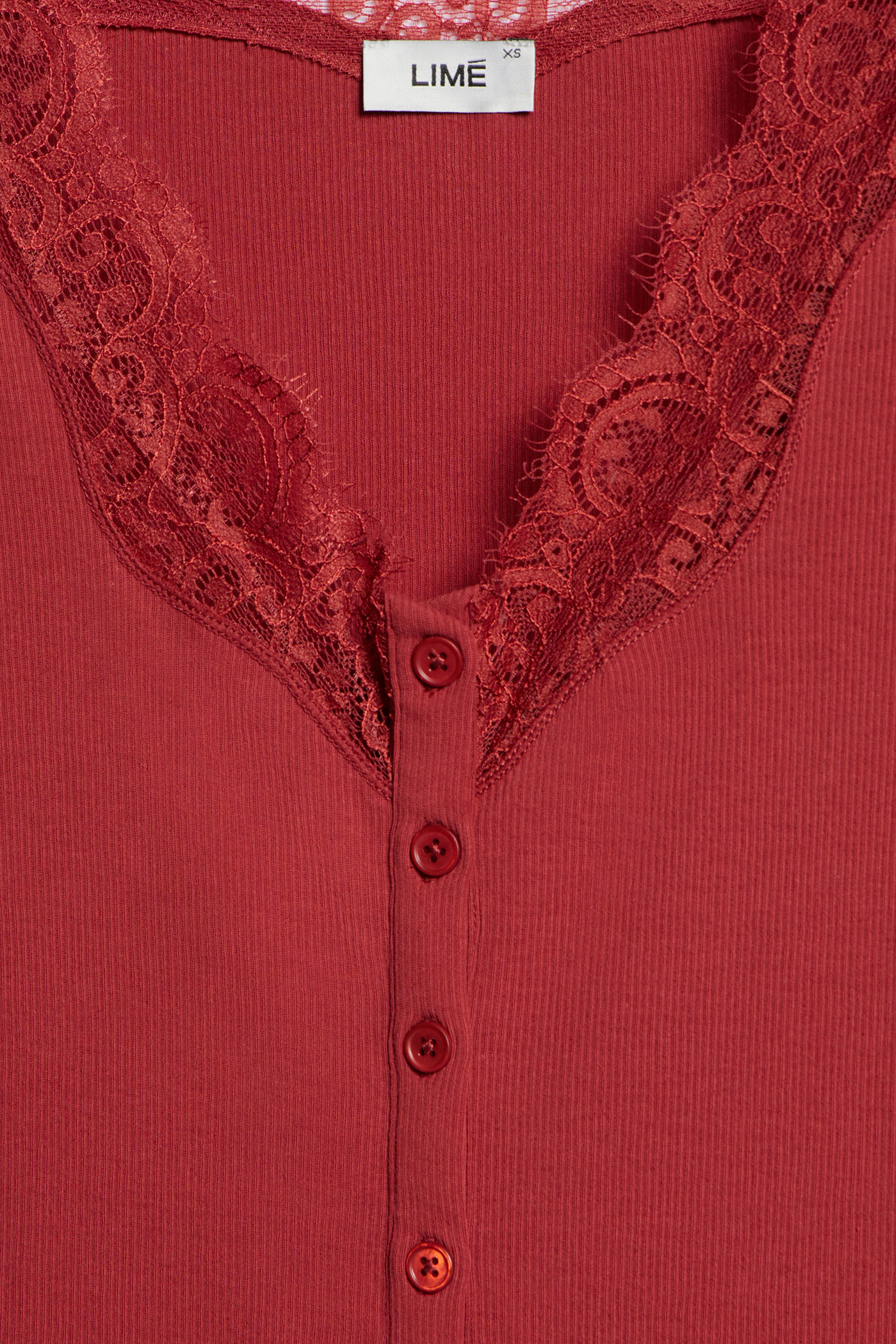 COTTON AND LACE T-SHIRT - Image 6