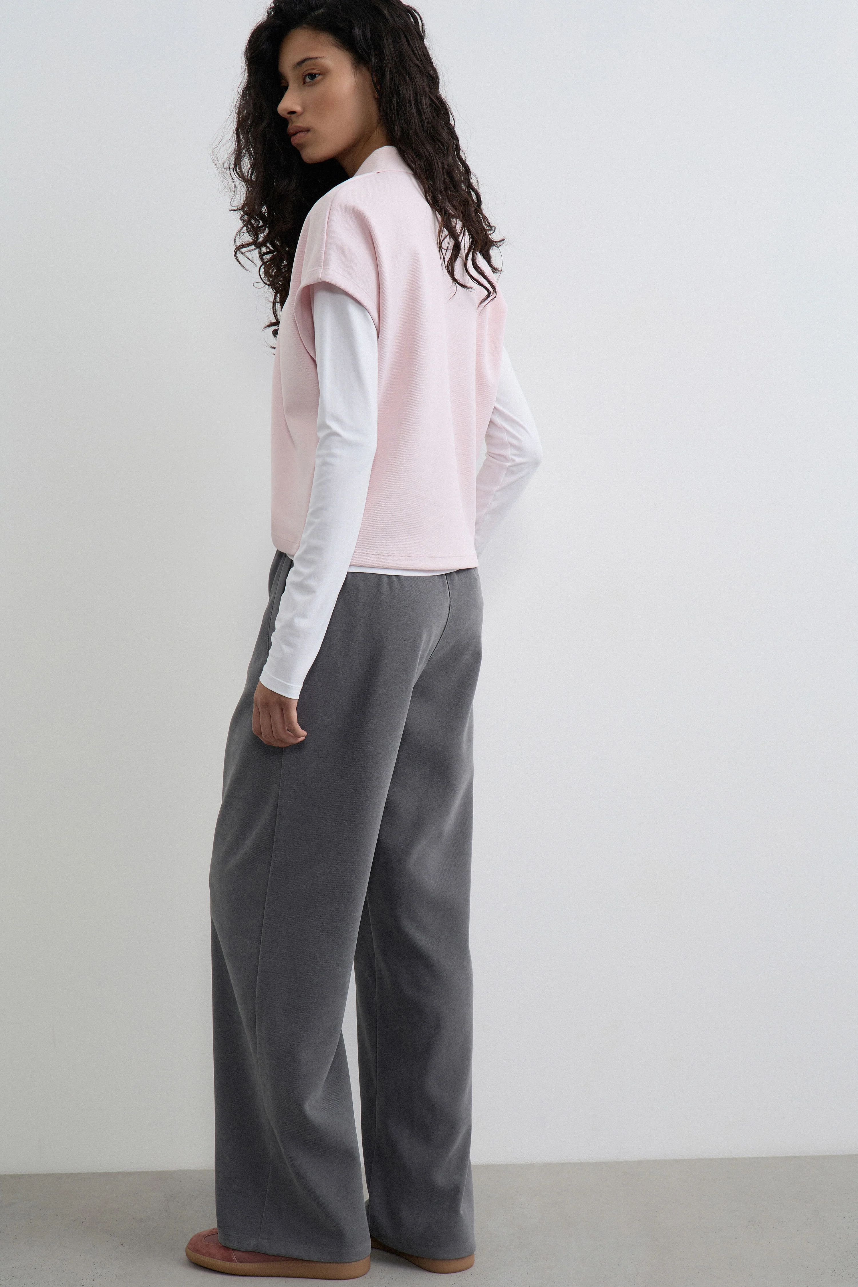 COTTON-BLEND POLO T-SHIRT - Image 4