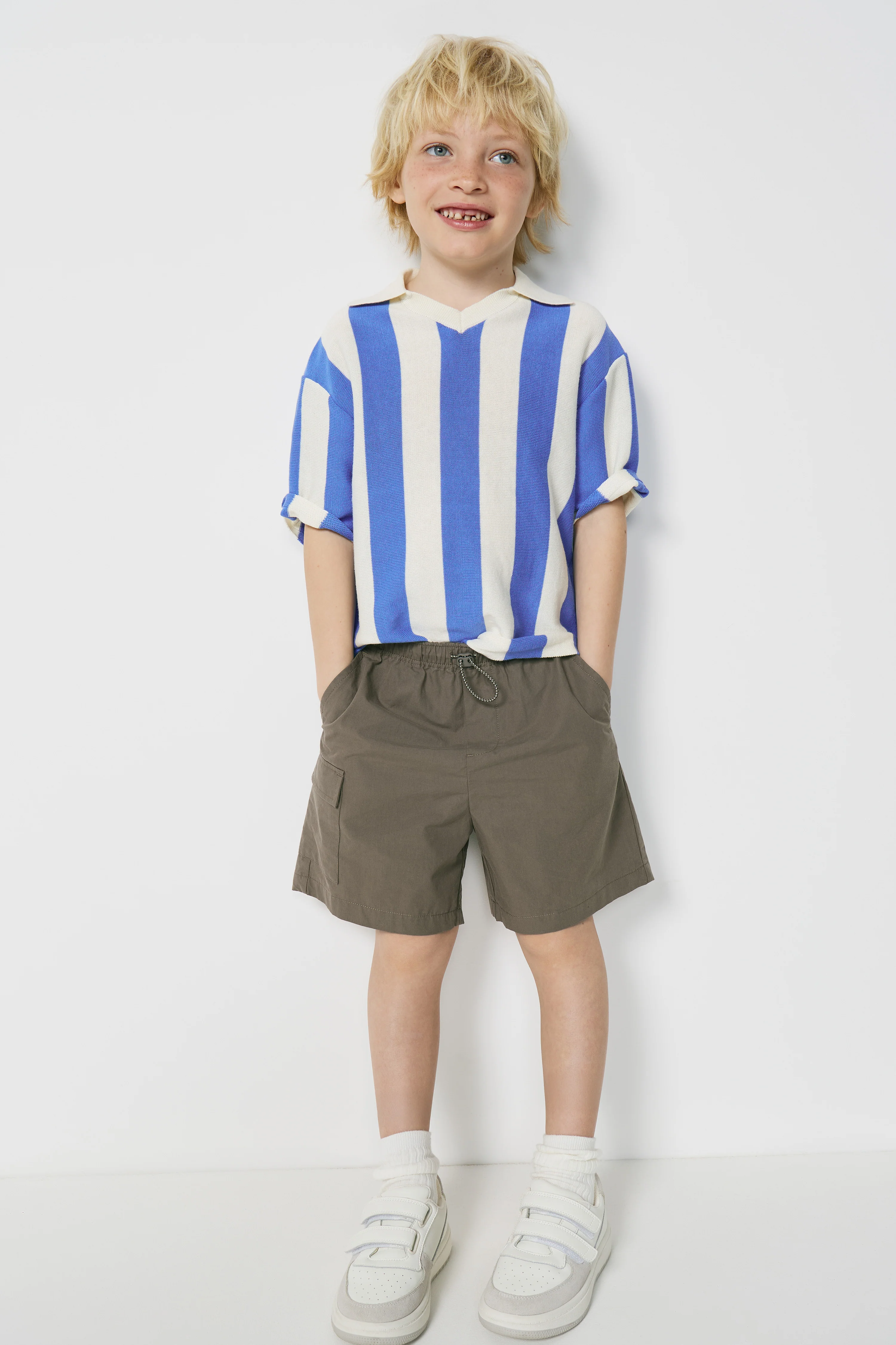 COTTON KNIT POLO JUMPER - Image 3