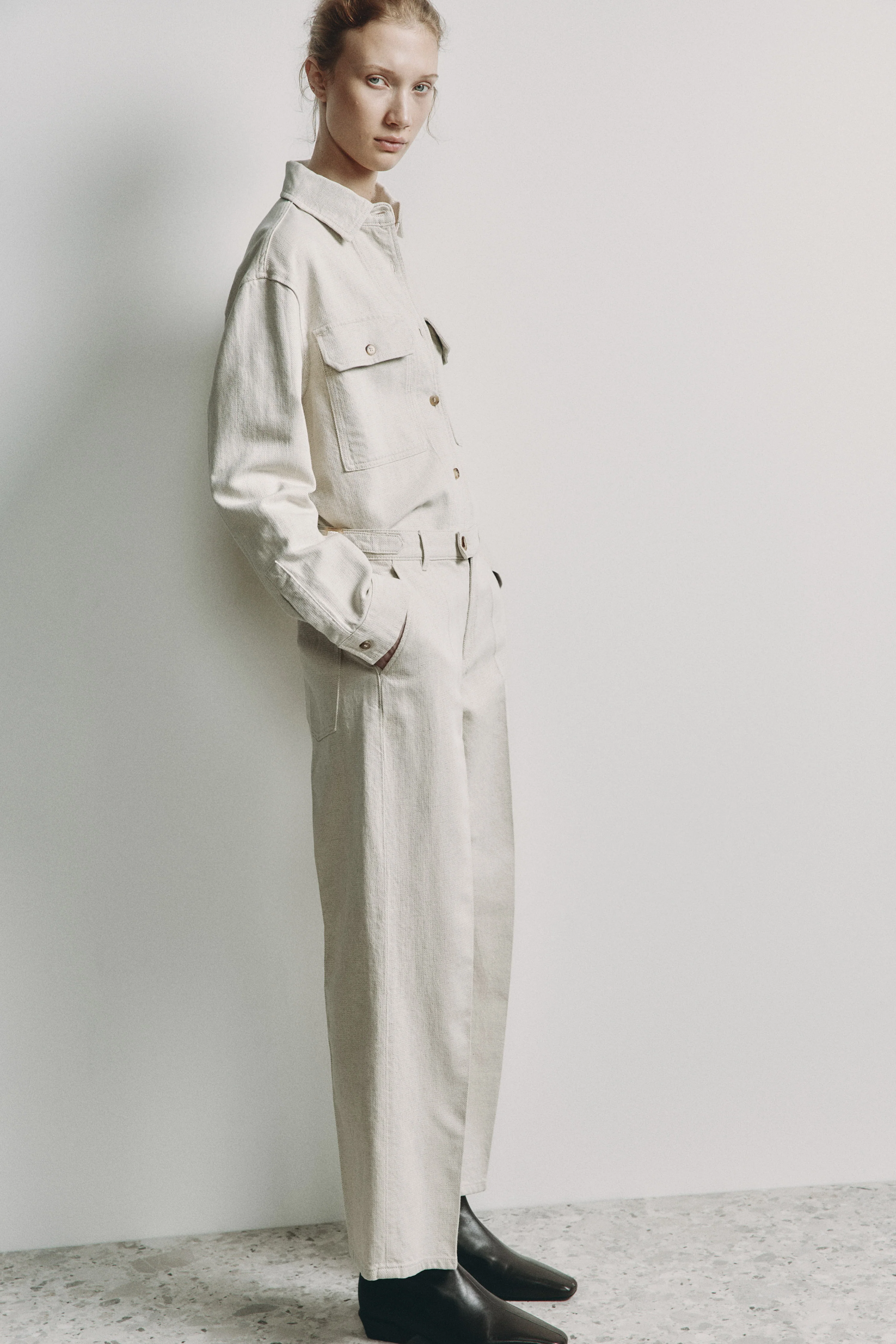 COTTON-LINEN DENIM JEANS - Image 3