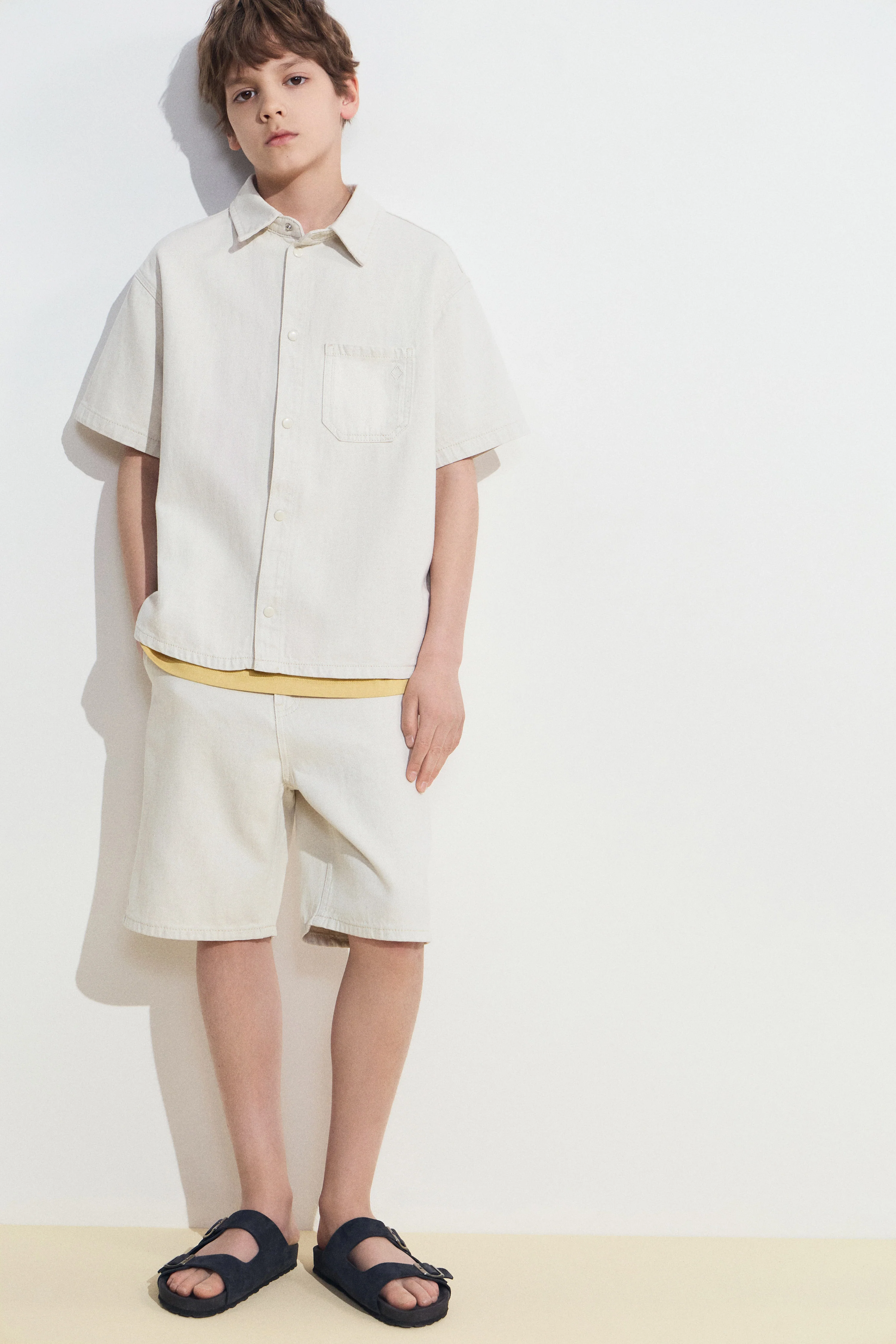 COTTON-LINEN DENIM SHIRT - Image 2