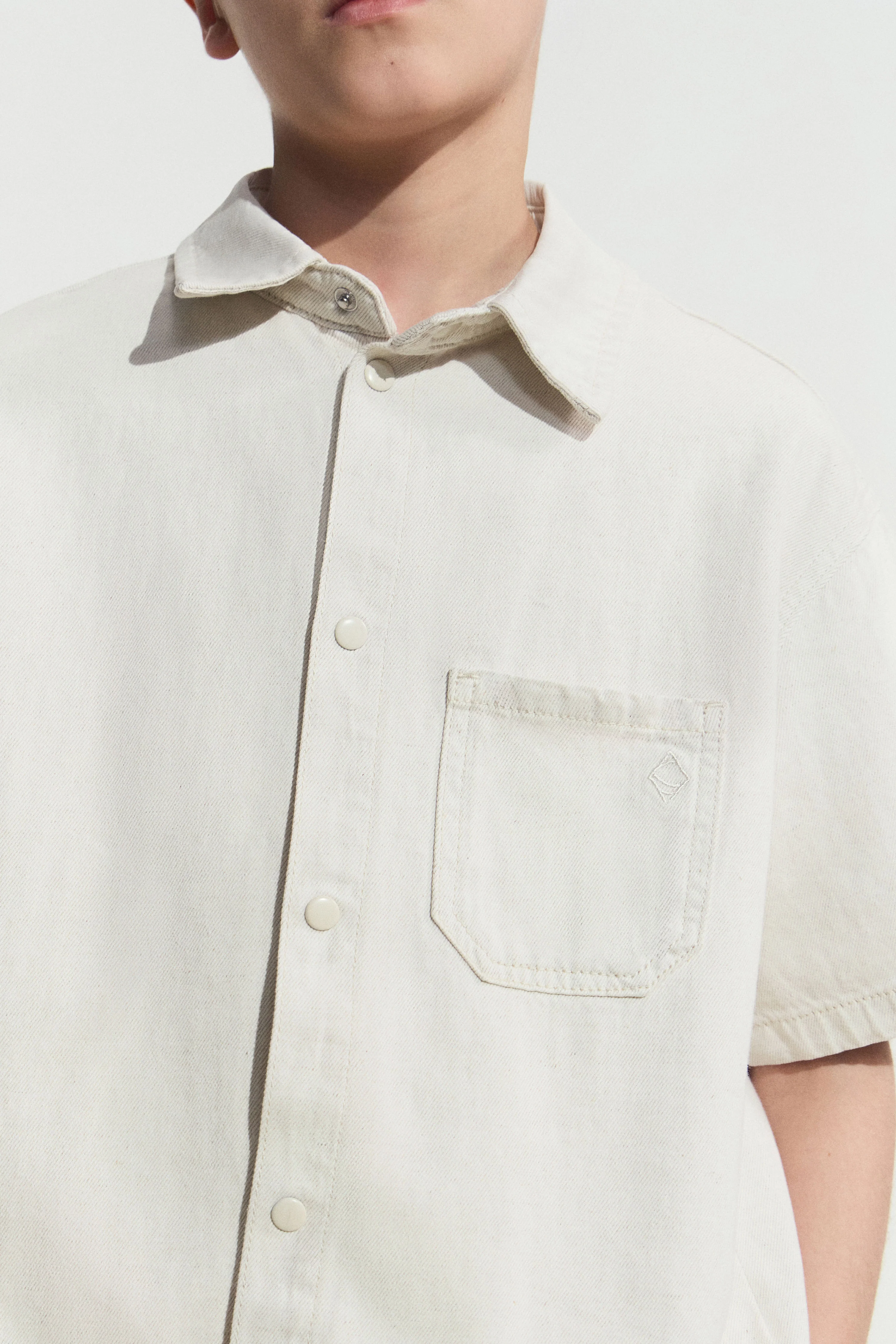 COTTON-LINEN DENIM SHIRT - Image 5