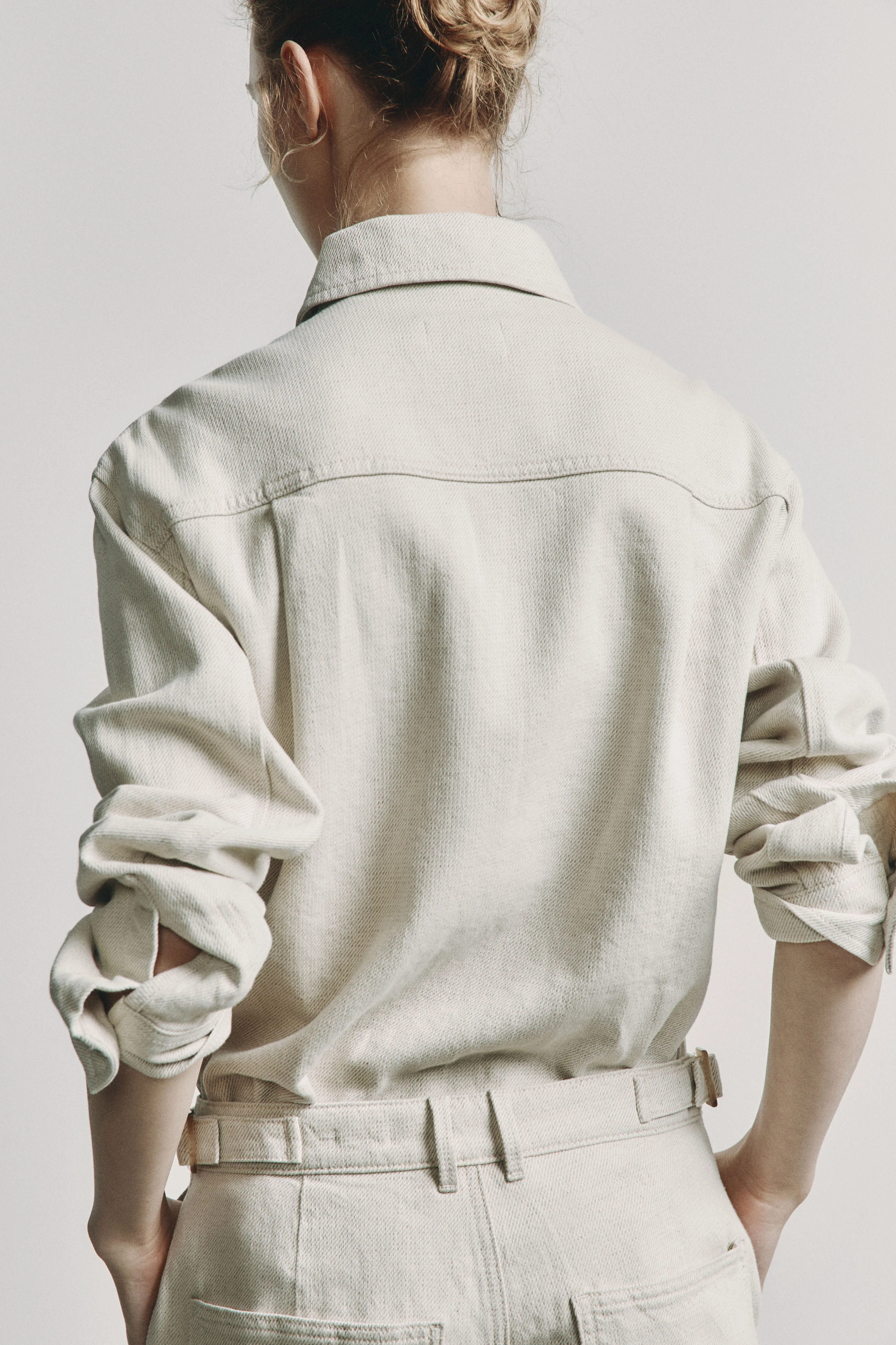 COTTON-LINEN DENIM SHIRT - Image 5