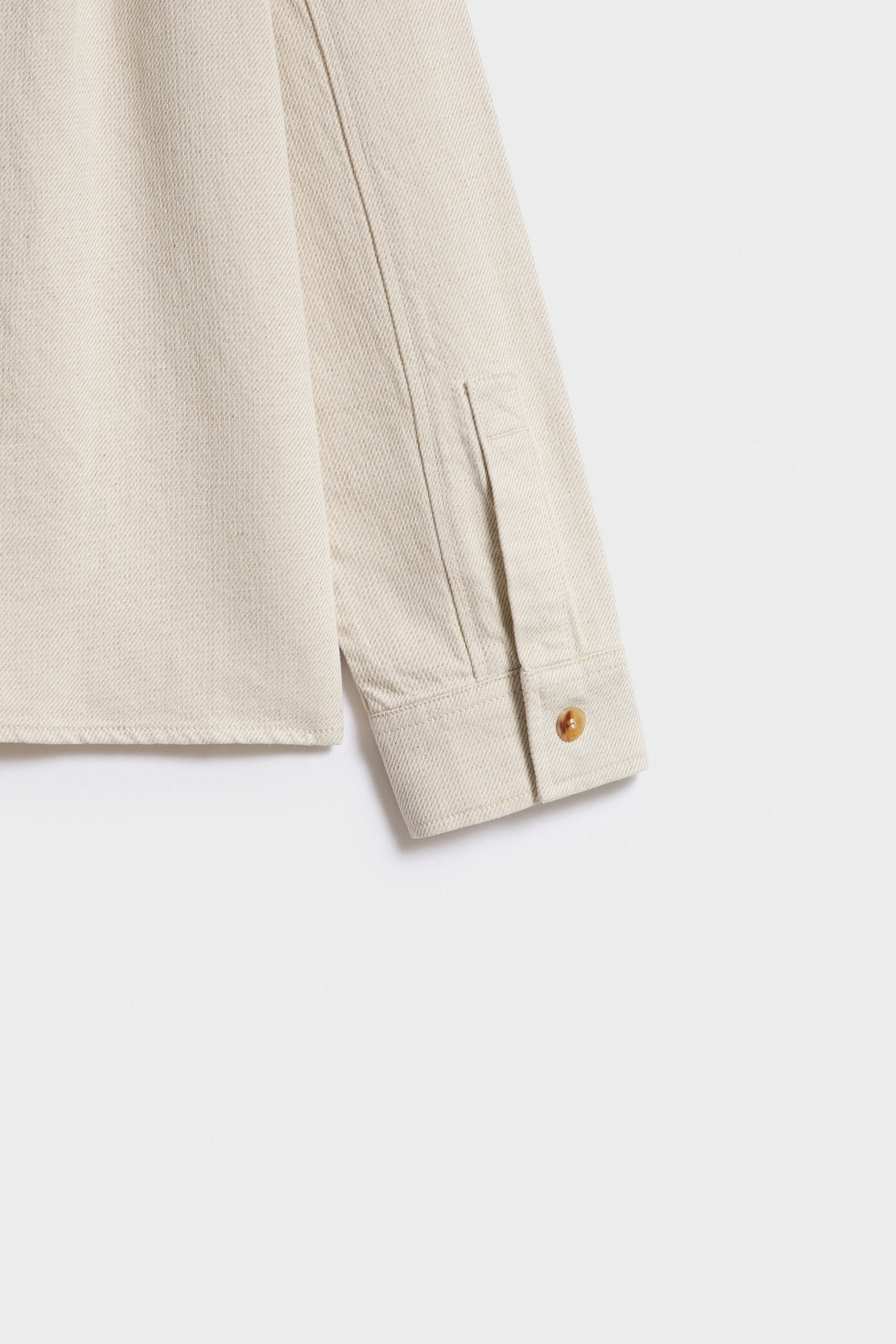 COTTON-LINEN DENIM SHIRT - Image 9