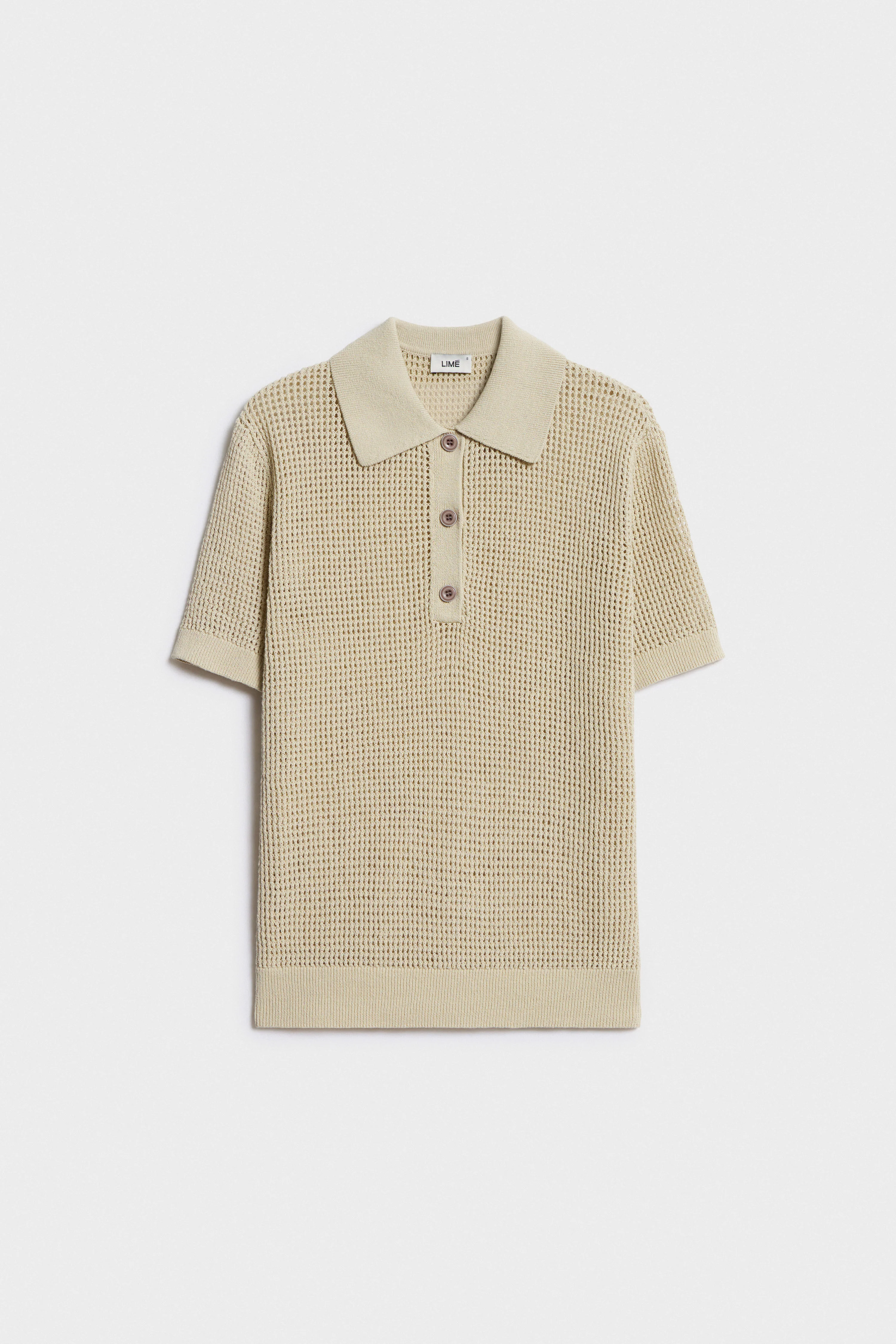 COTTON-LINEN POLO SWEATER - Image 4