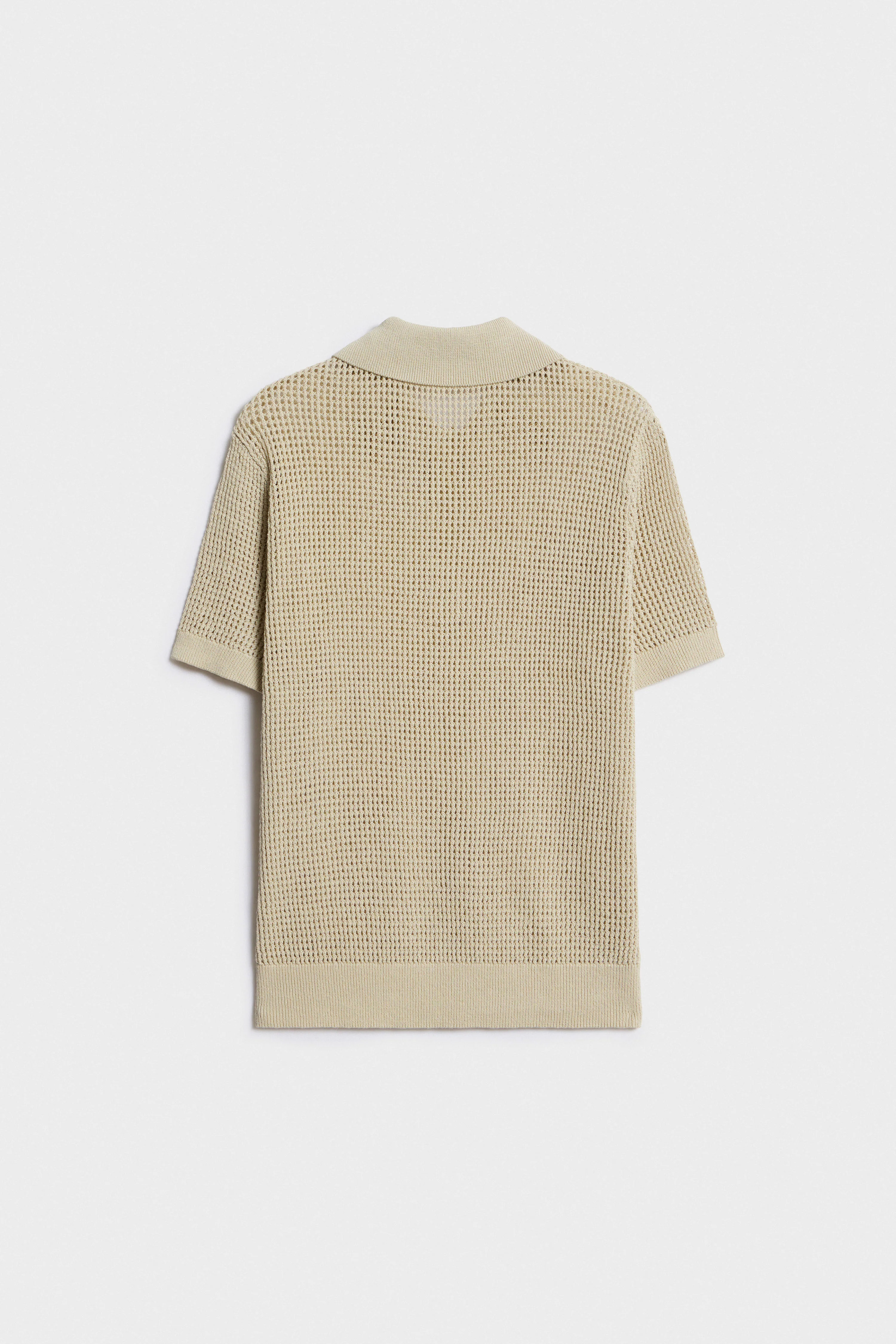 COTTON-LINEN POLO SWEATER - Image 5