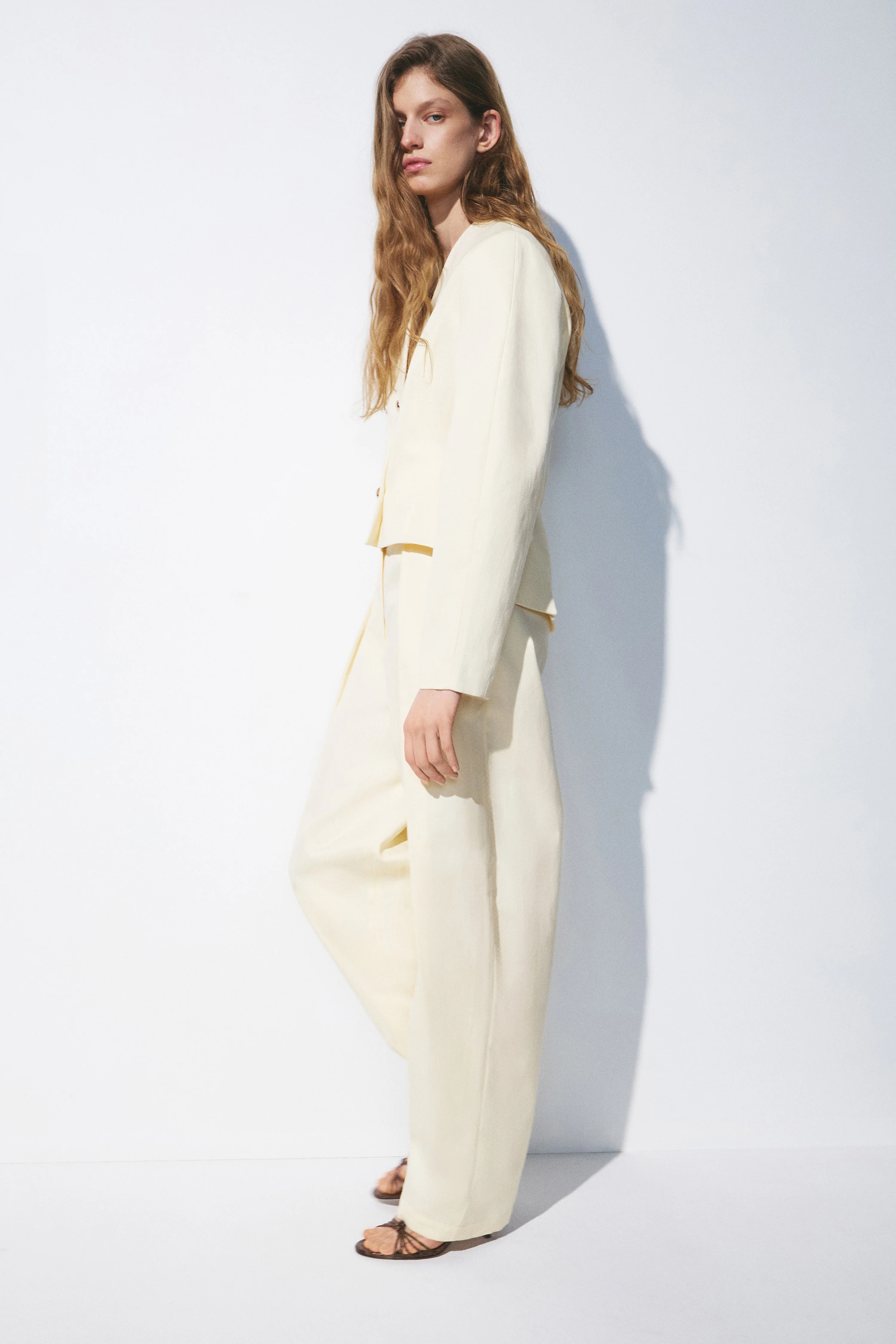 COTTON-LINEN TROUSERS - Image 3