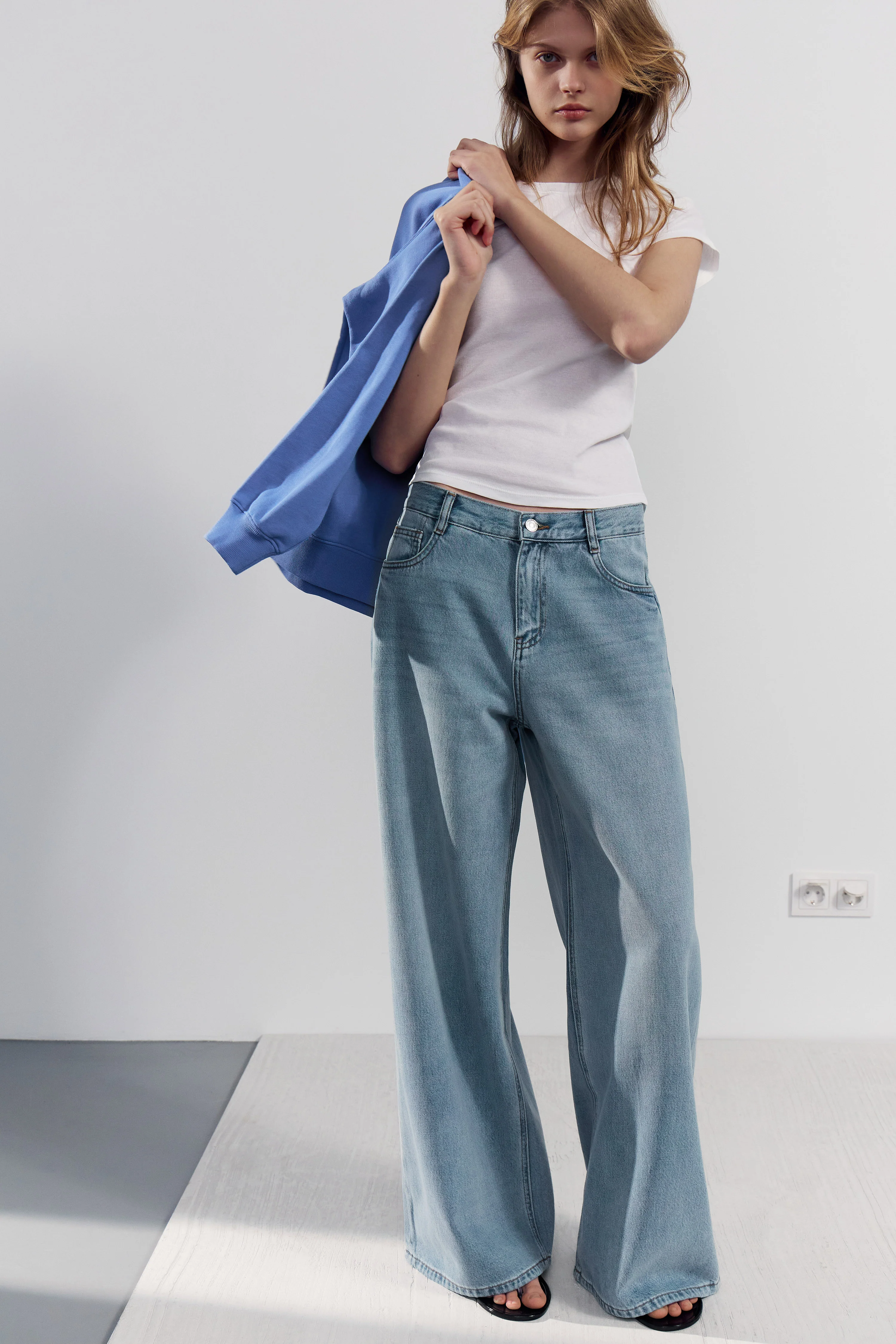 COTTON-LYOCELL WIDE FIT JEANS - Image 3