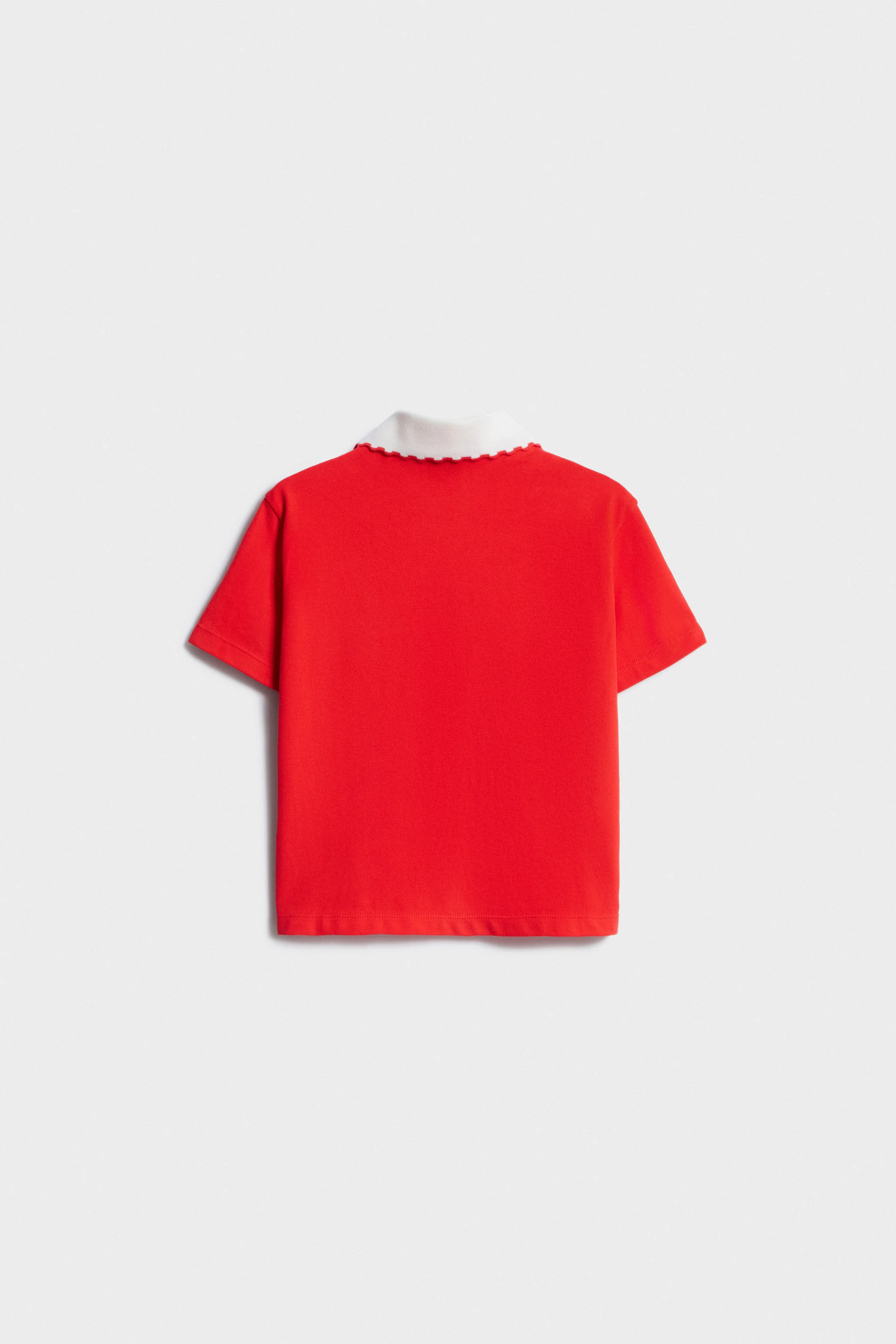 COTTON PIQUÉ POLO T-SHIRT - Image 5