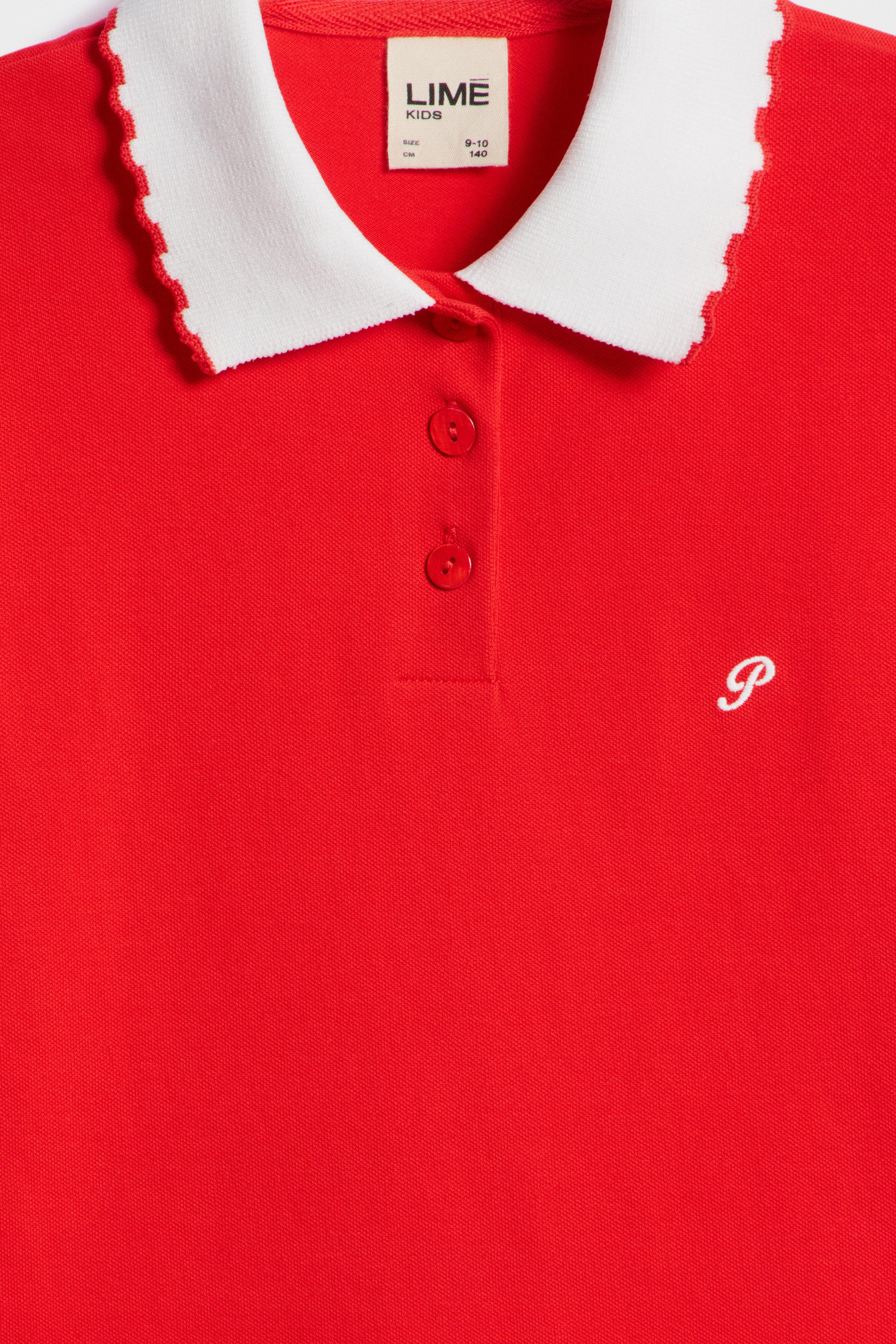 COTTON PIQUÉ POLO T-SHIRT - Image 6