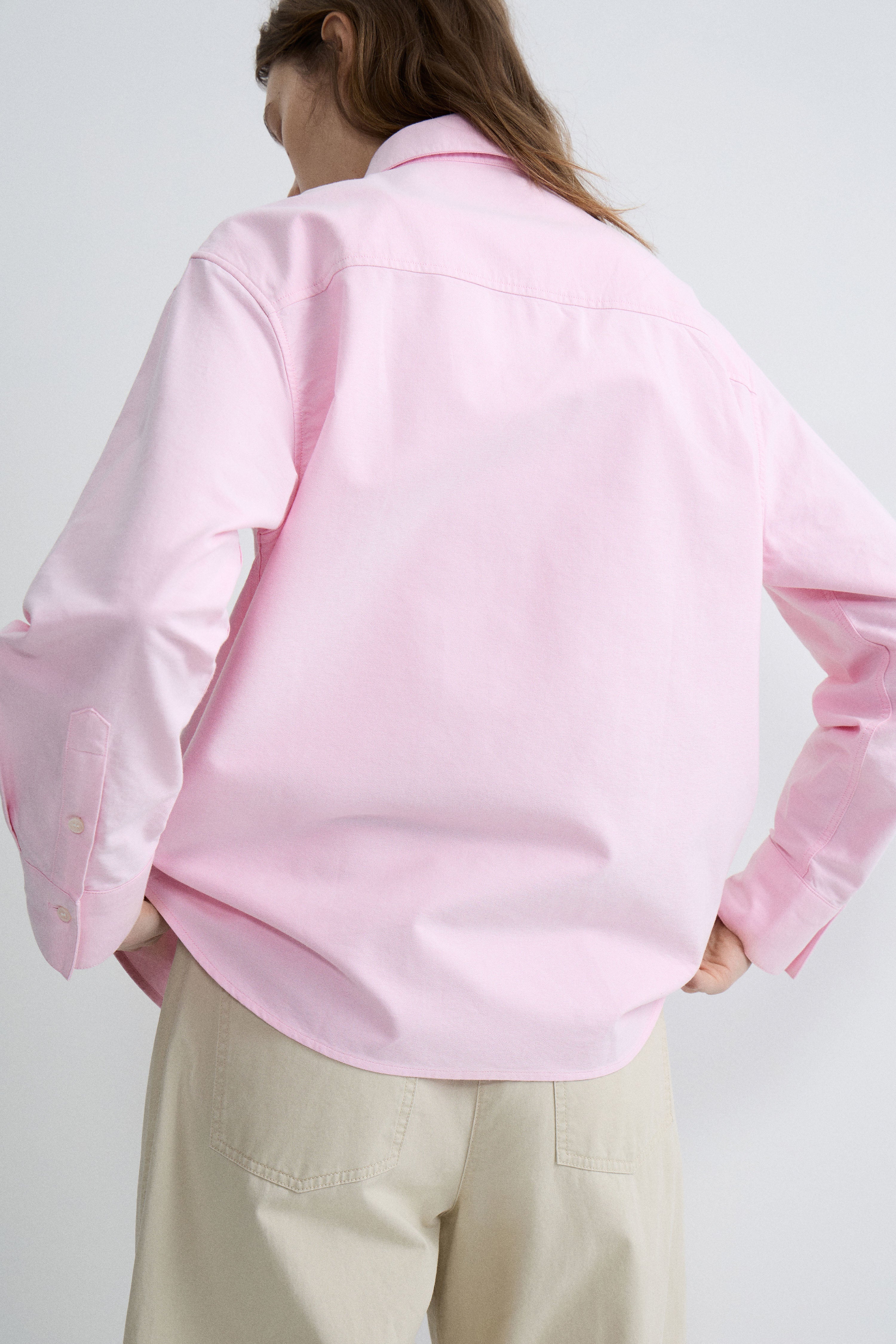 COTTON POCKET-DETAIL SHIRT - Image 3