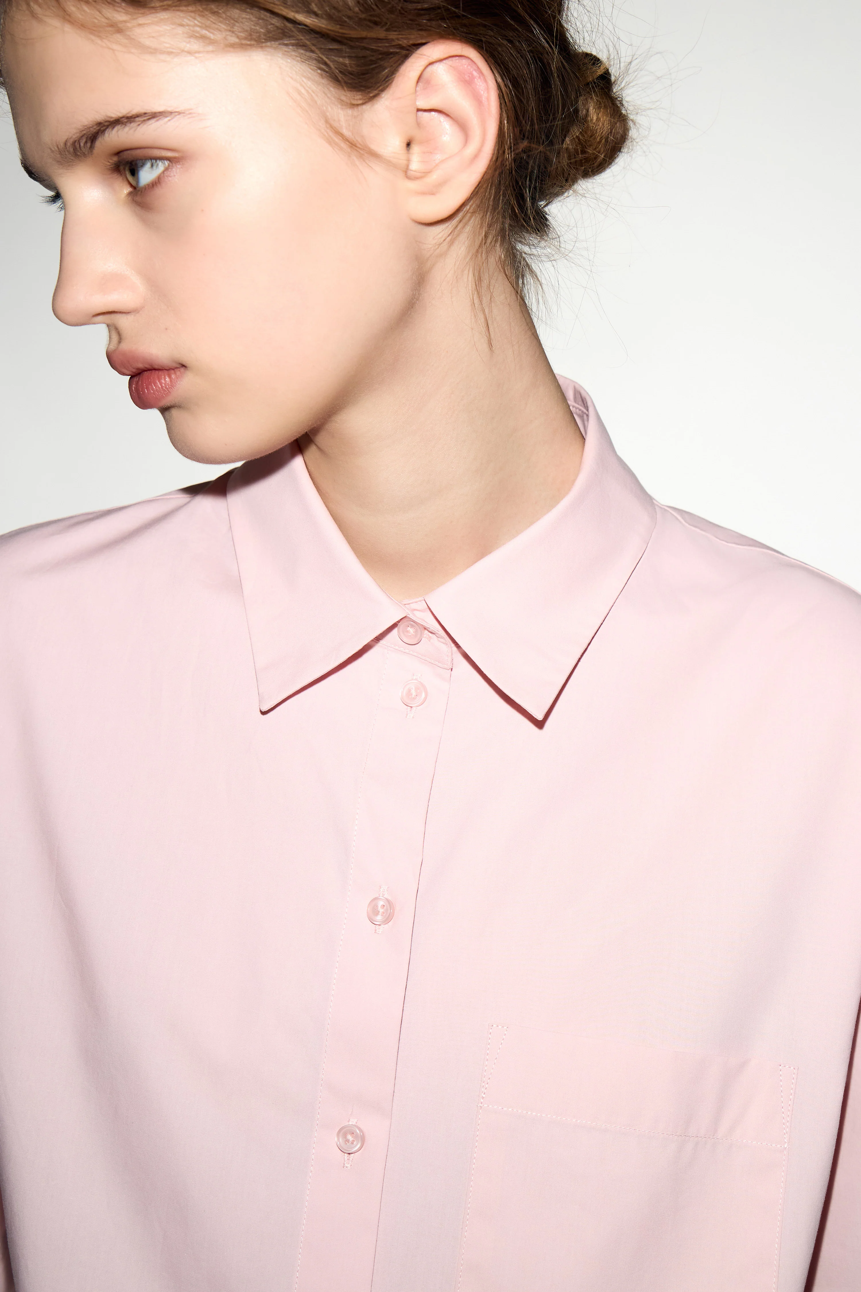 COTTON POCKET-DETAIL SHIRT - Image 2